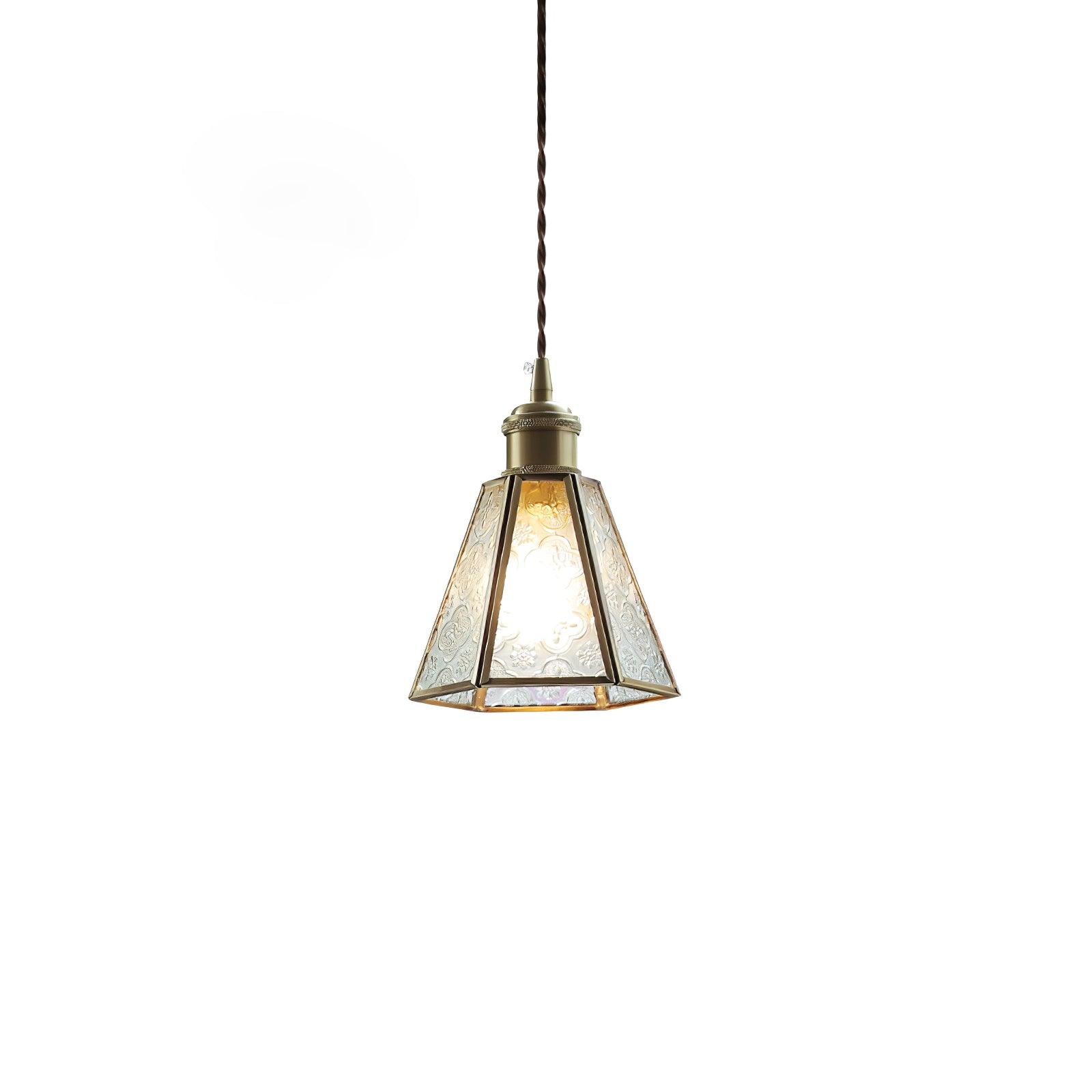 Patterned Glass Pendant Lamp - Lumpaz