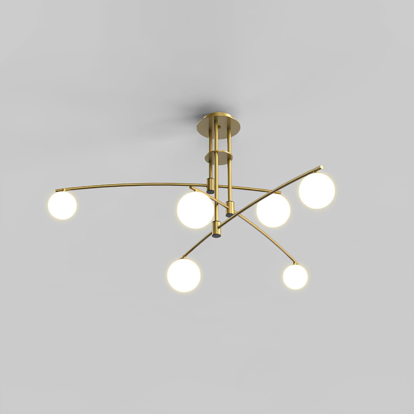 Modern Long Arm Chandelier - Lumpaz