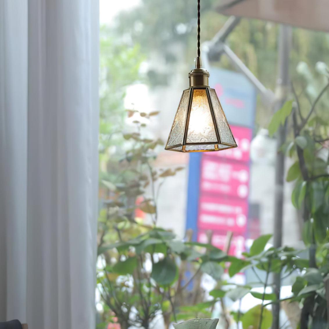 Patterned Glass Pendant Lamp - Lumpaz