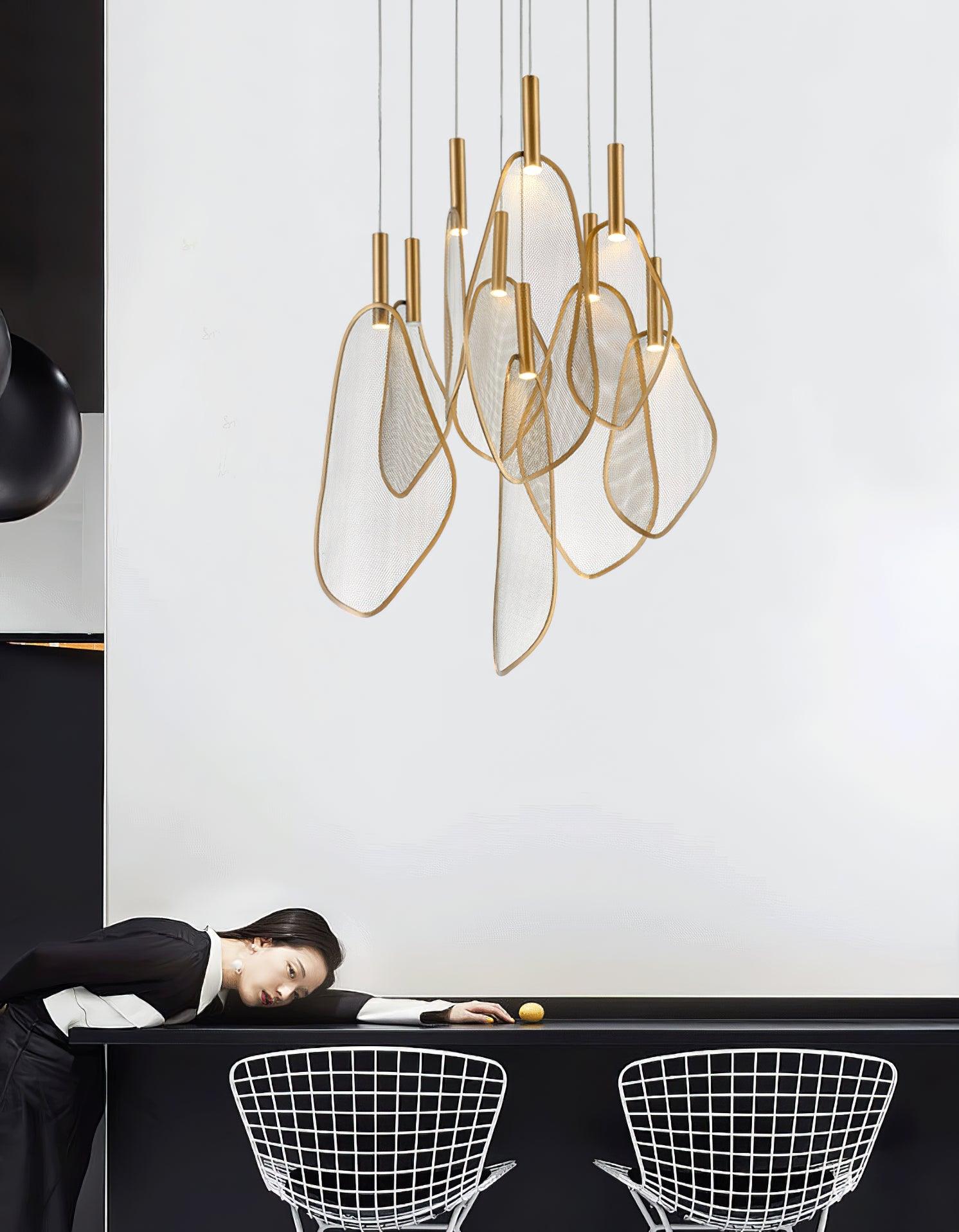 Fan Shape Pendant Light - Lumpaz
