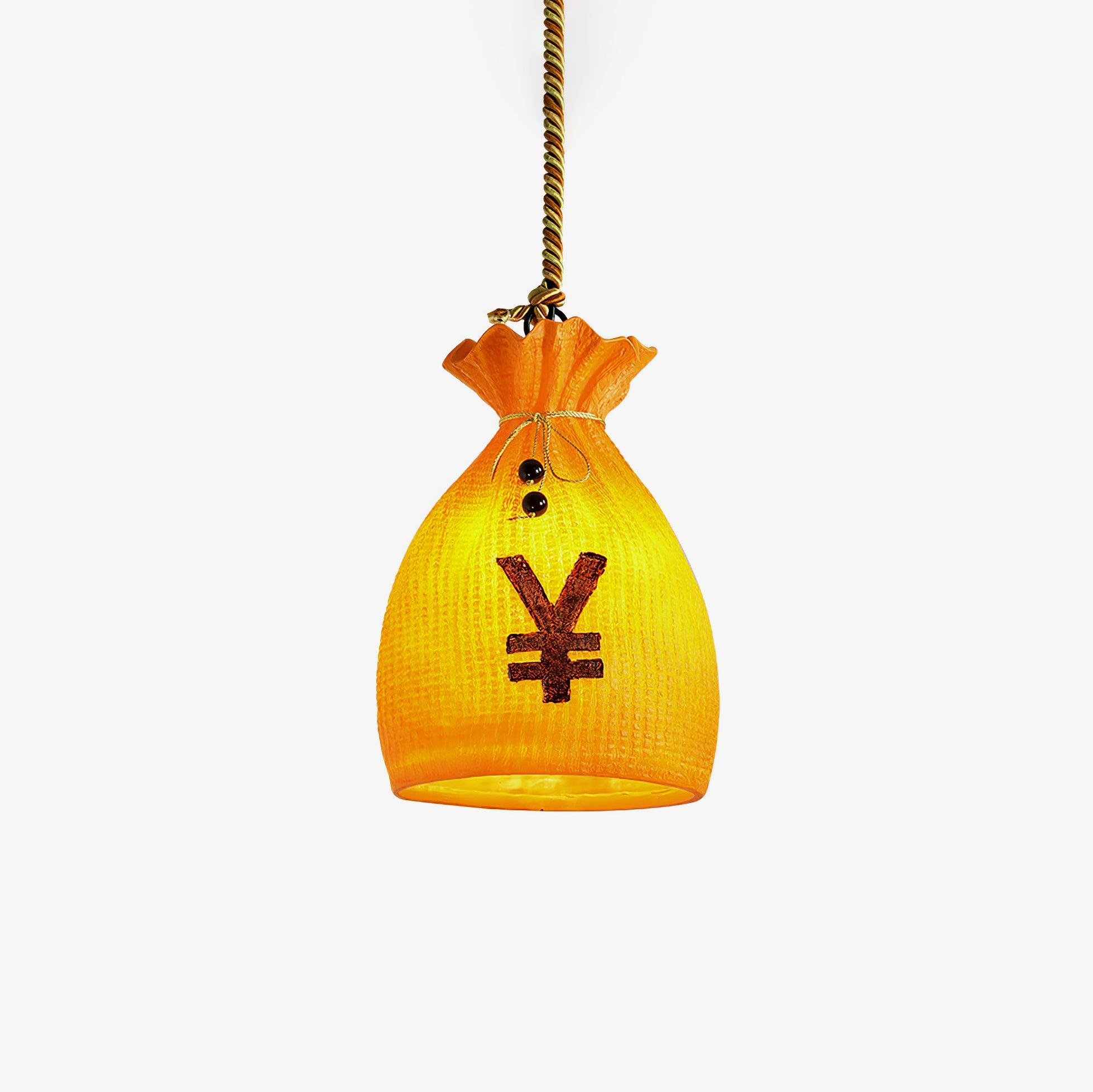 Prosperity Pouch Resin Pendant Lamp - Lumpaz