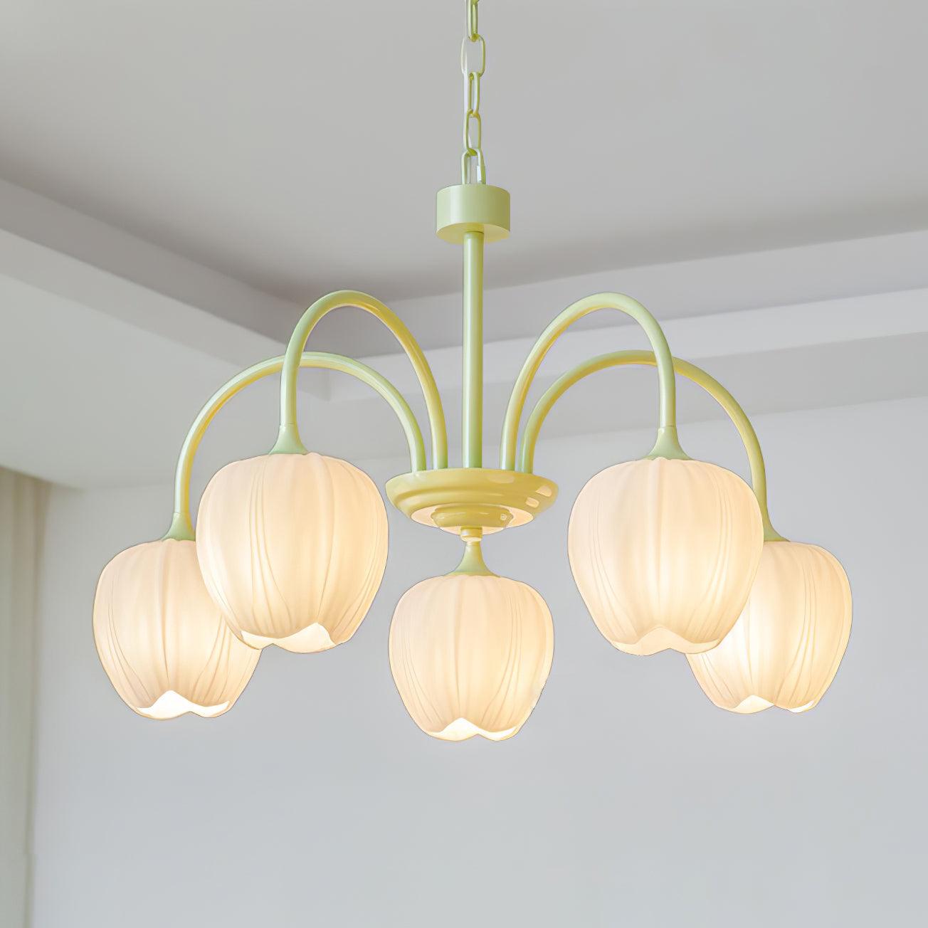 Tulip Matcha Chandelier - Lumpaz