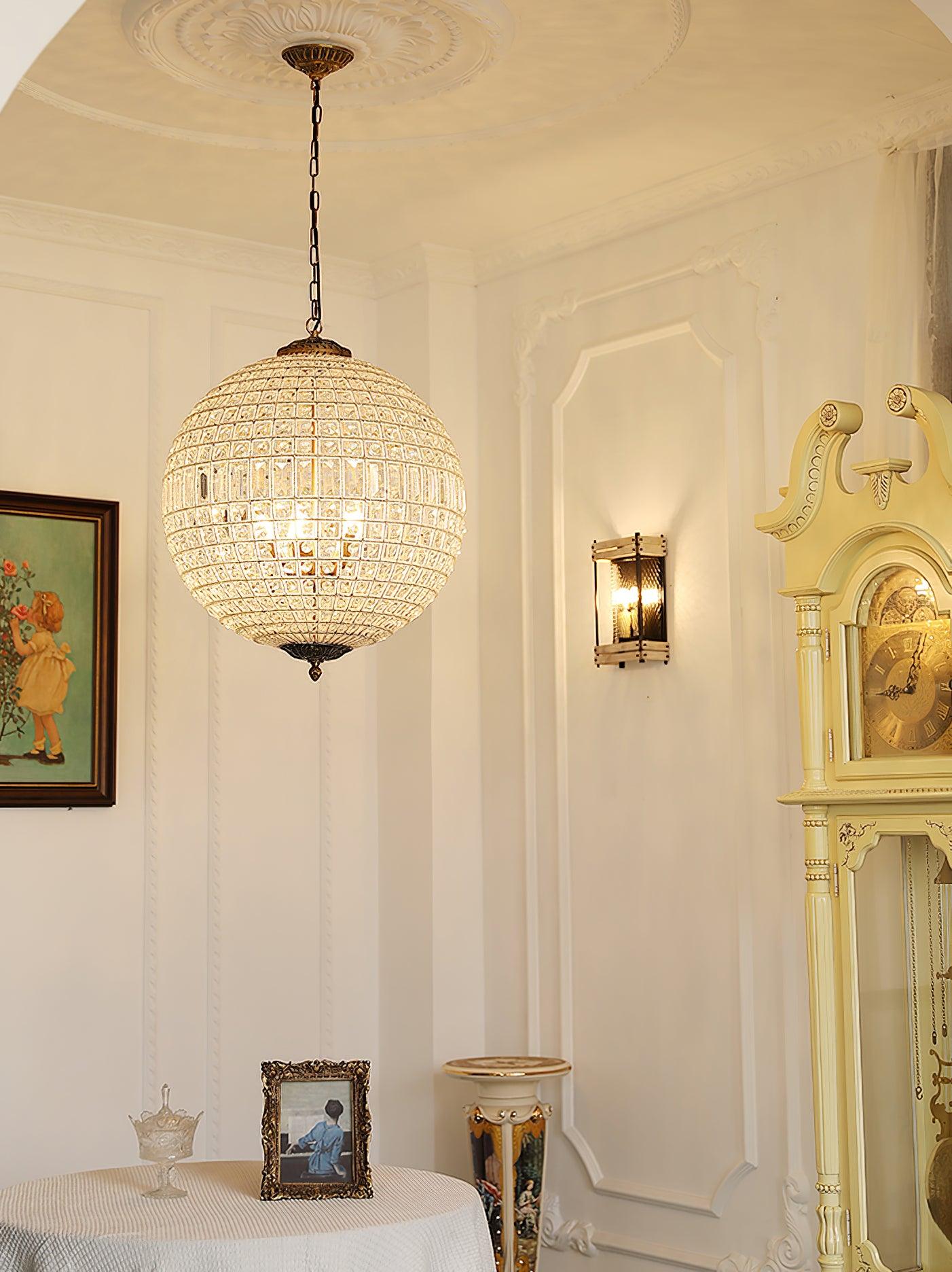Traditional Gold Globe Chandelier - Lumpaz
