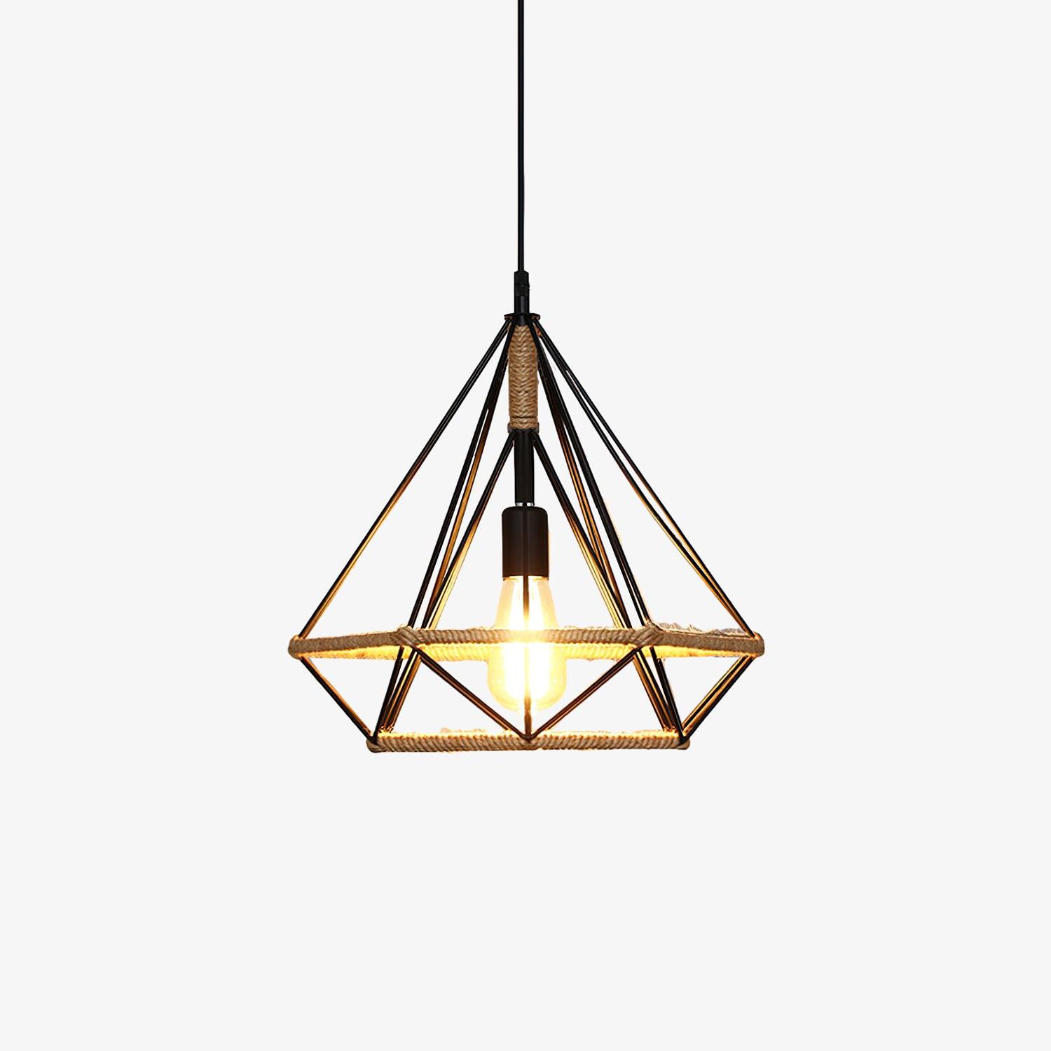 Retro Hemp Rope Interesting Pendant Light - Lumpaz