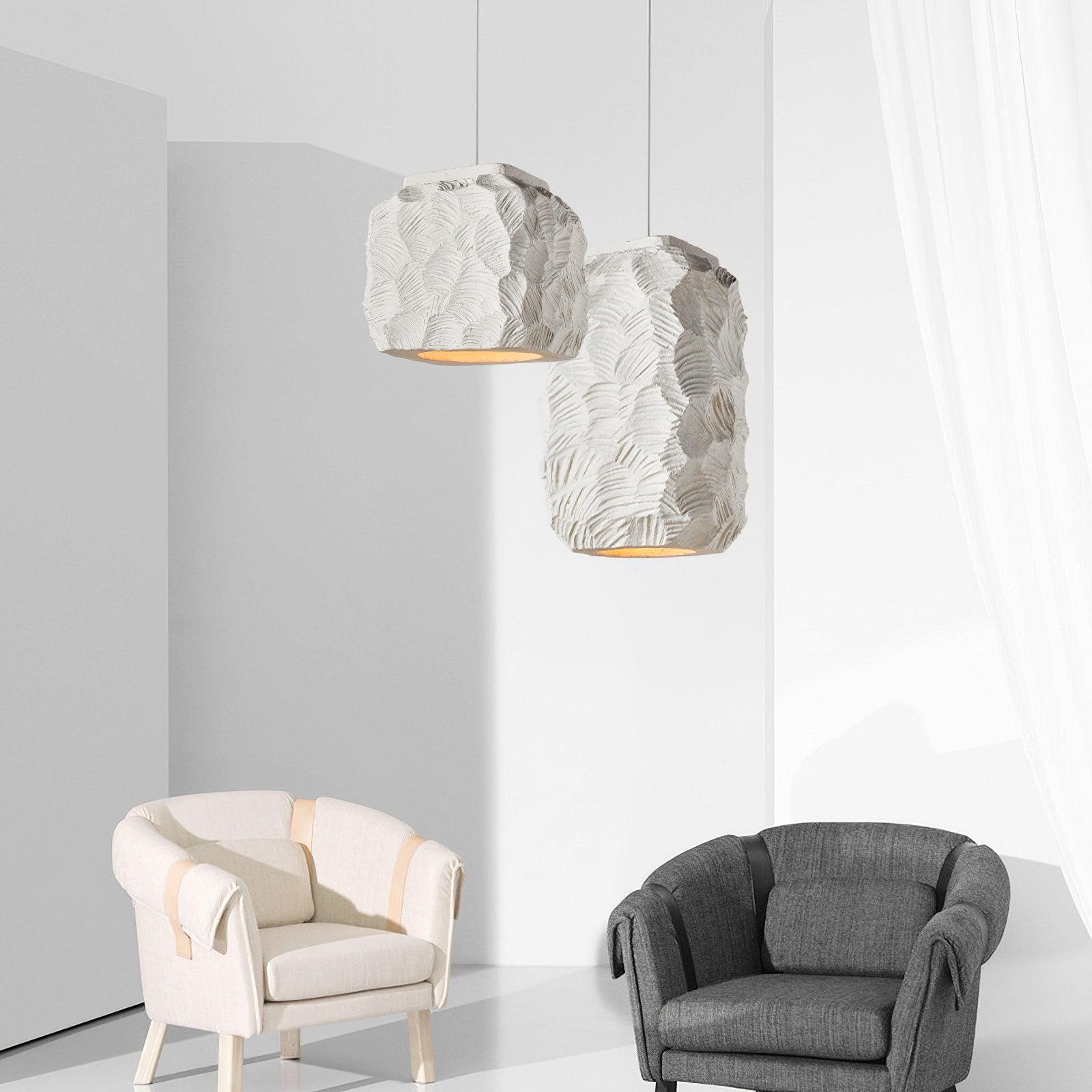 Resin Geometry Pendant Lamp - Lumpaz