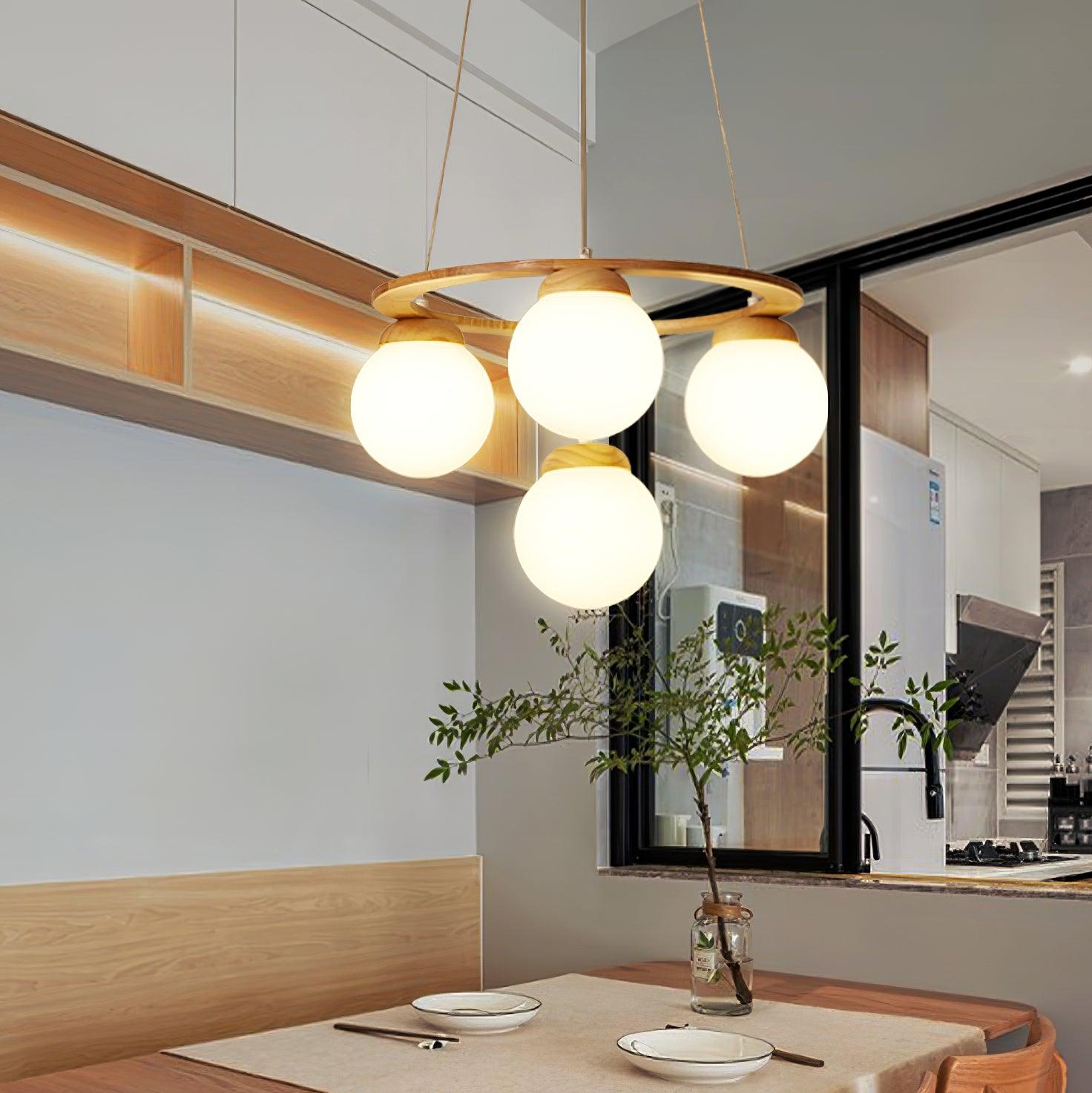 Nuura Miira Wood Chandelier - Lumpaz