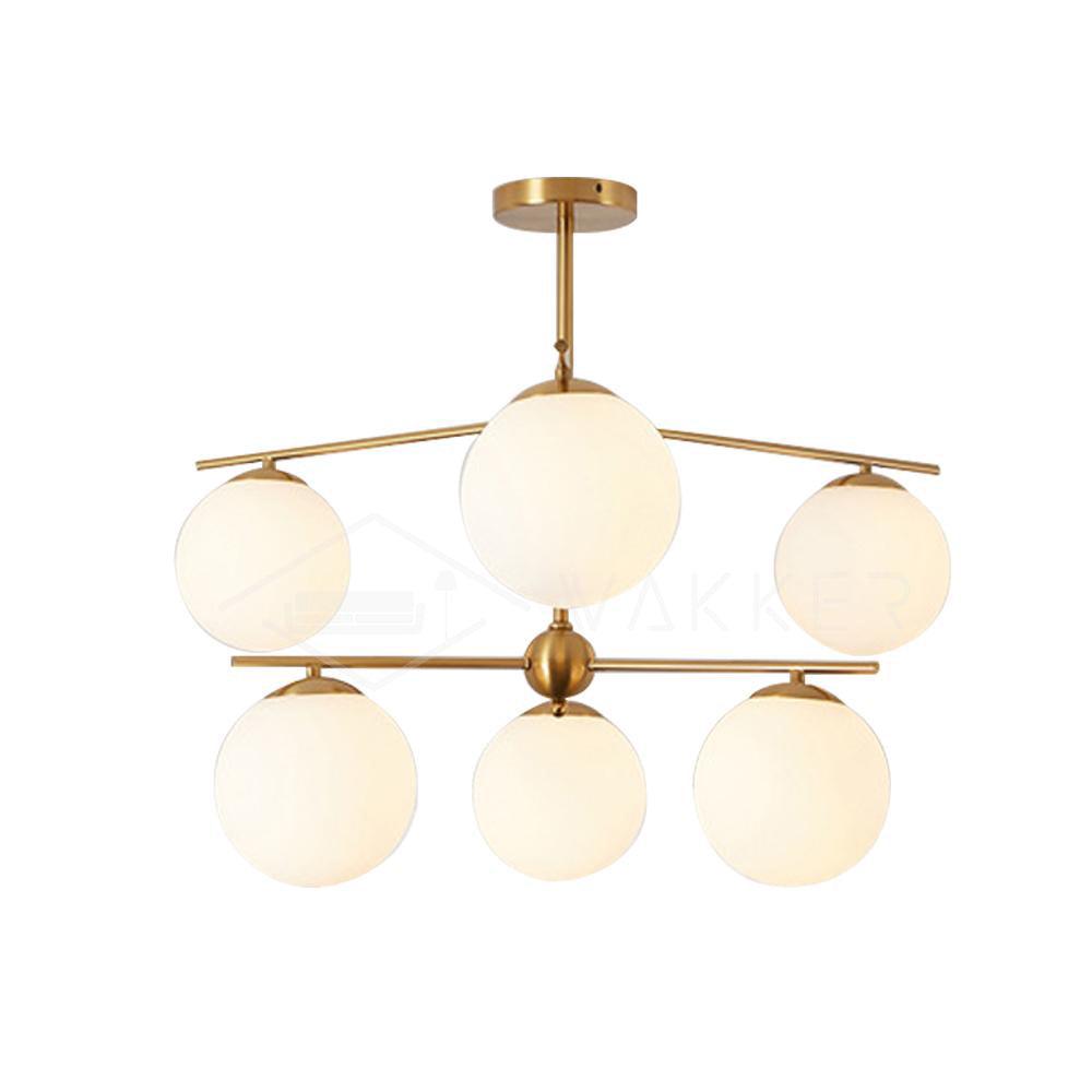 Sphere & Stem Chandelier - Lumpaz