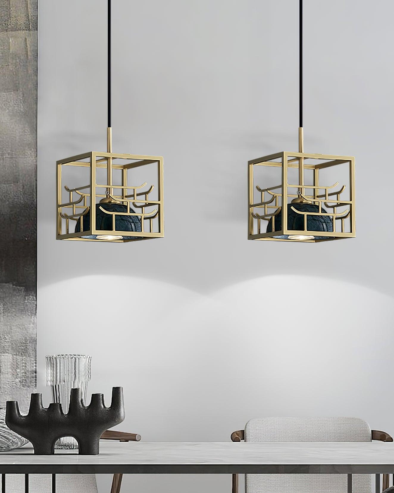 Lantern Square Pendant Lamp - Lumpaz