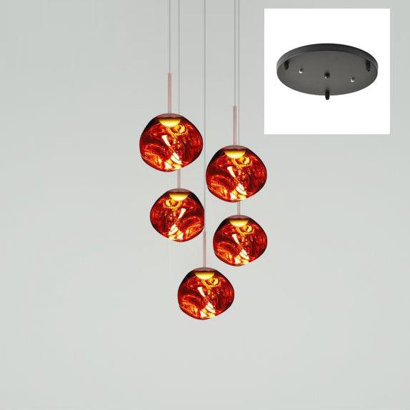 Multi Lava Round Pendant Lamp - Lumpaz