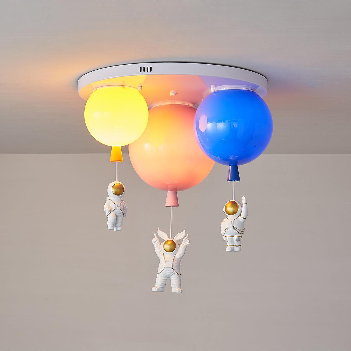 Astronaut Glossy Balloon Ceiling Lamp - Lumpaz
