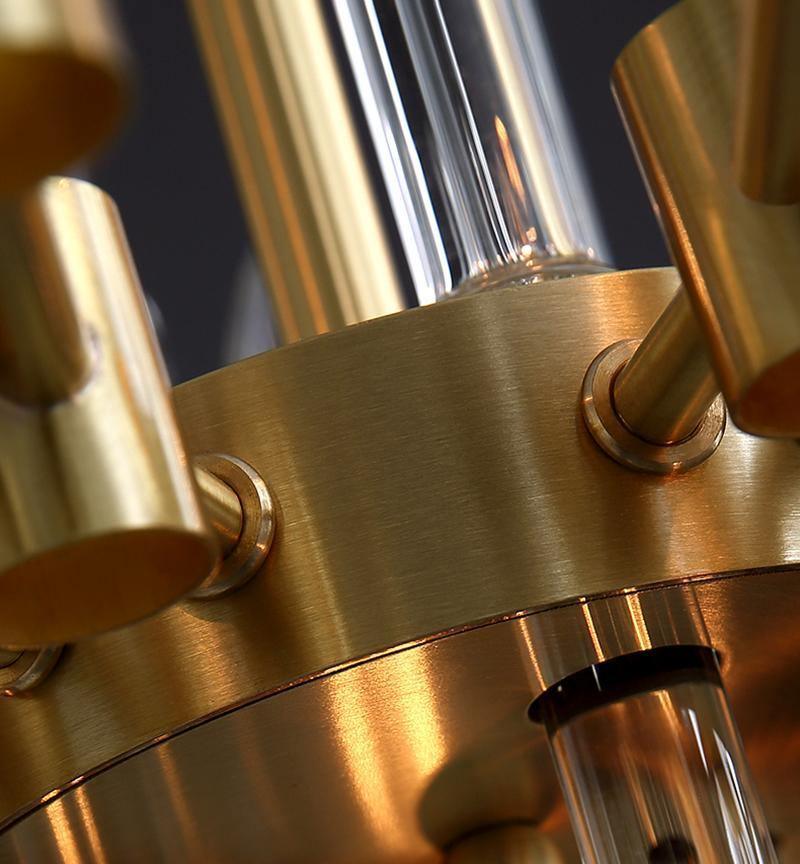 Vintage Antique Brass Chandelier - Lumpaz