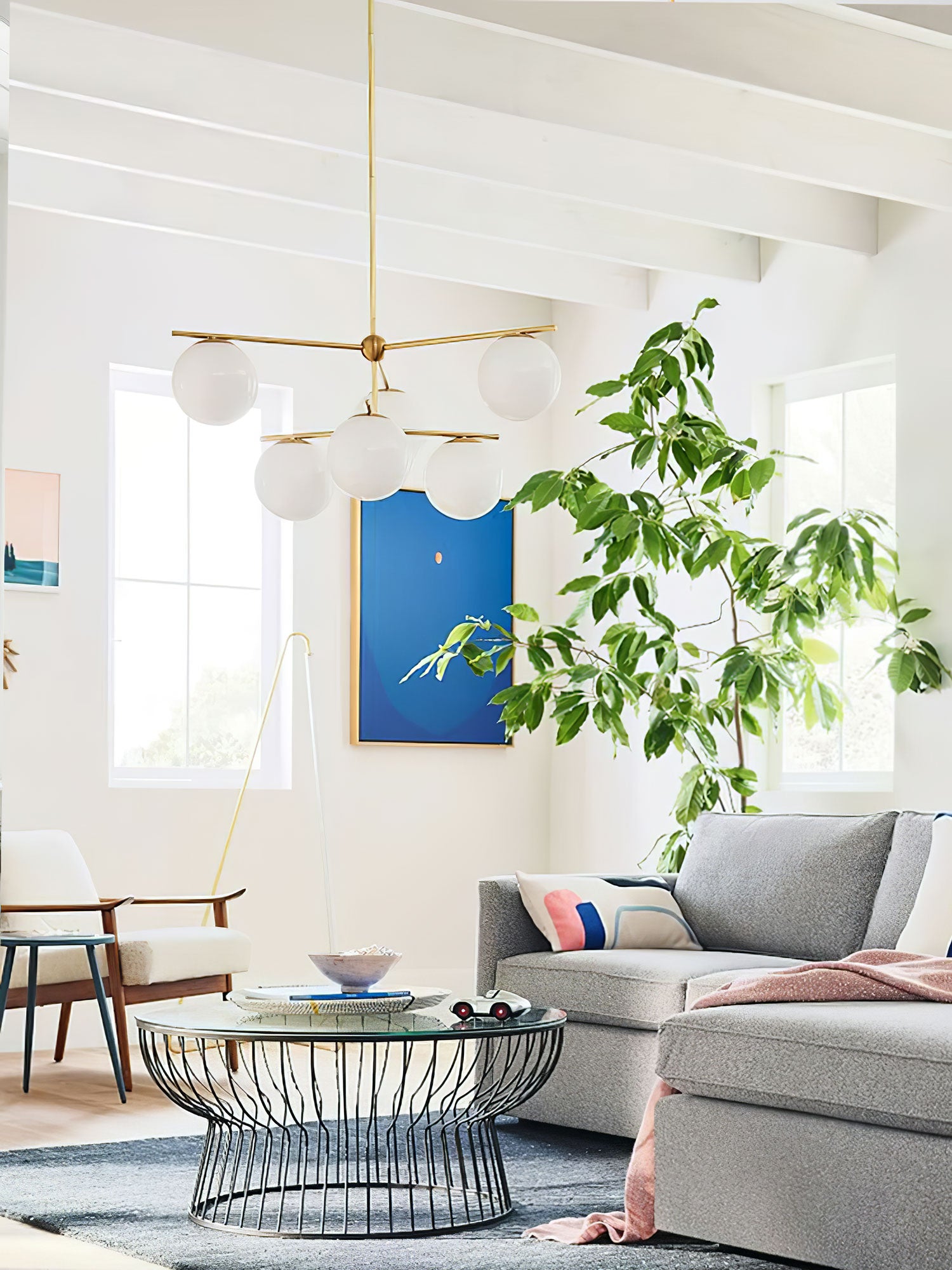 Sphere & Stem Chandelier - Lumpaz