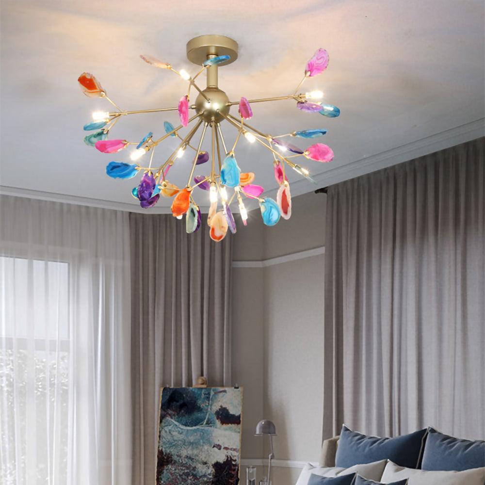 Agate Flake Chandelier - Lumpaz