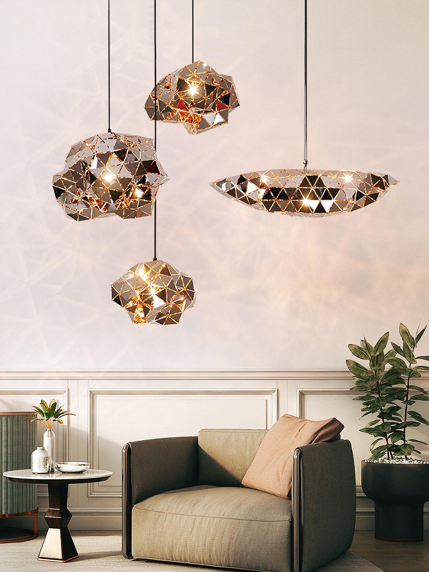 Geometric Panel Pendant Lamp - Lumpaz