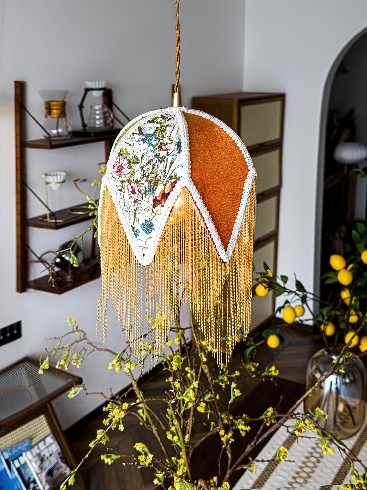 Bette Fringed Pendant Lamp - Lumpaz