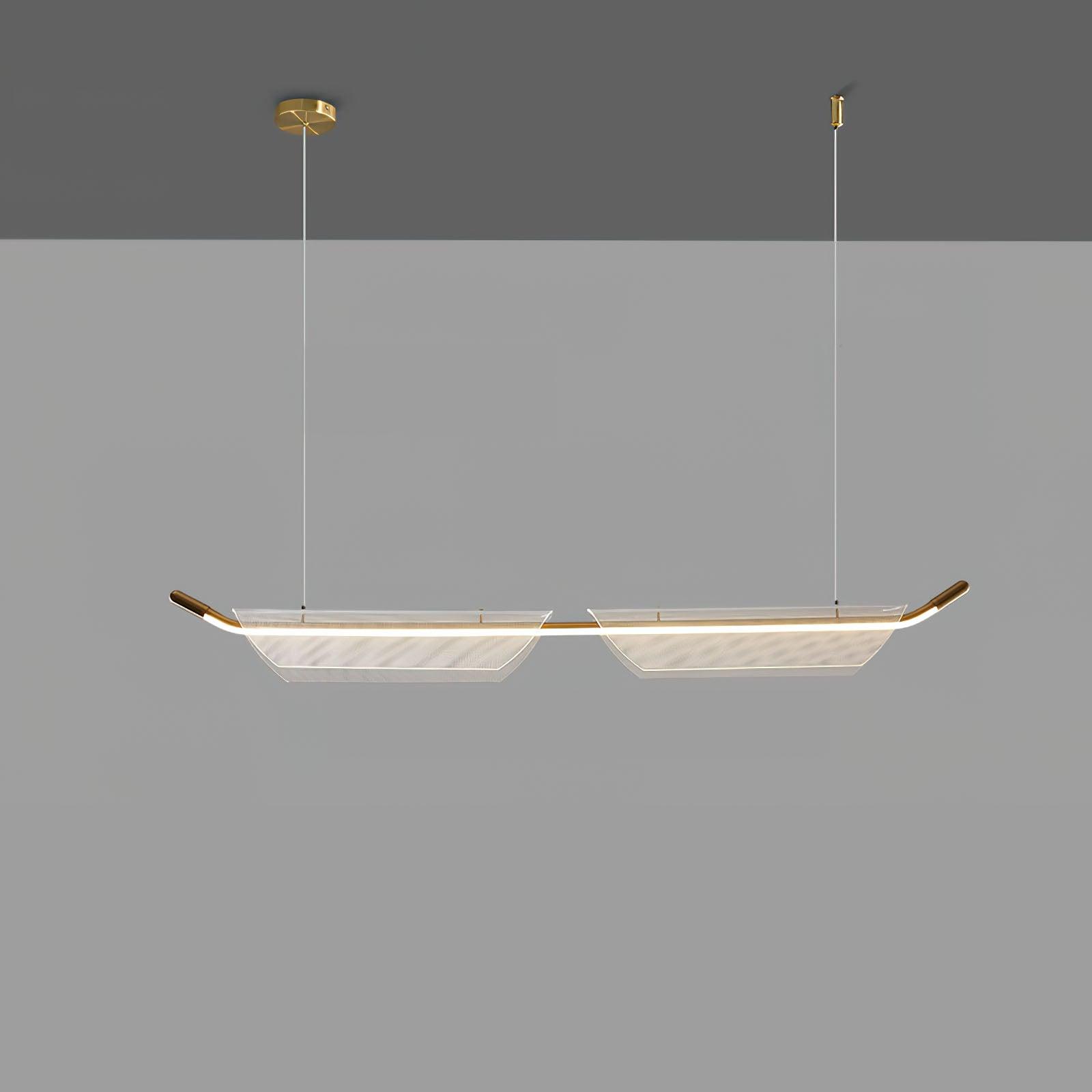 Two Boats Acrylic Pendant Light - Lumpaz