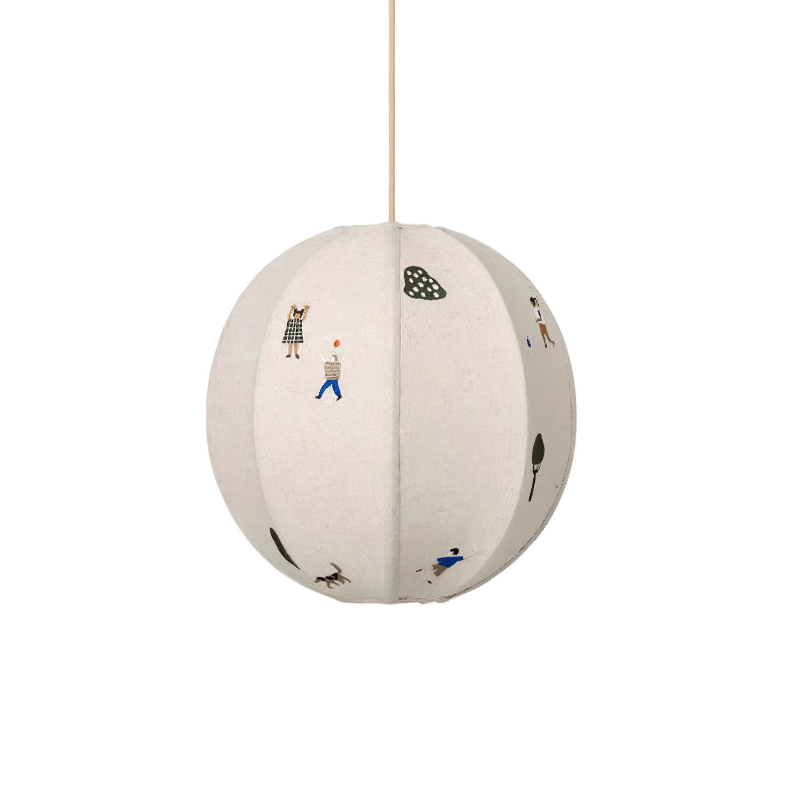 Park Embroidered Textile Pendant Lamp - Lumpaz
