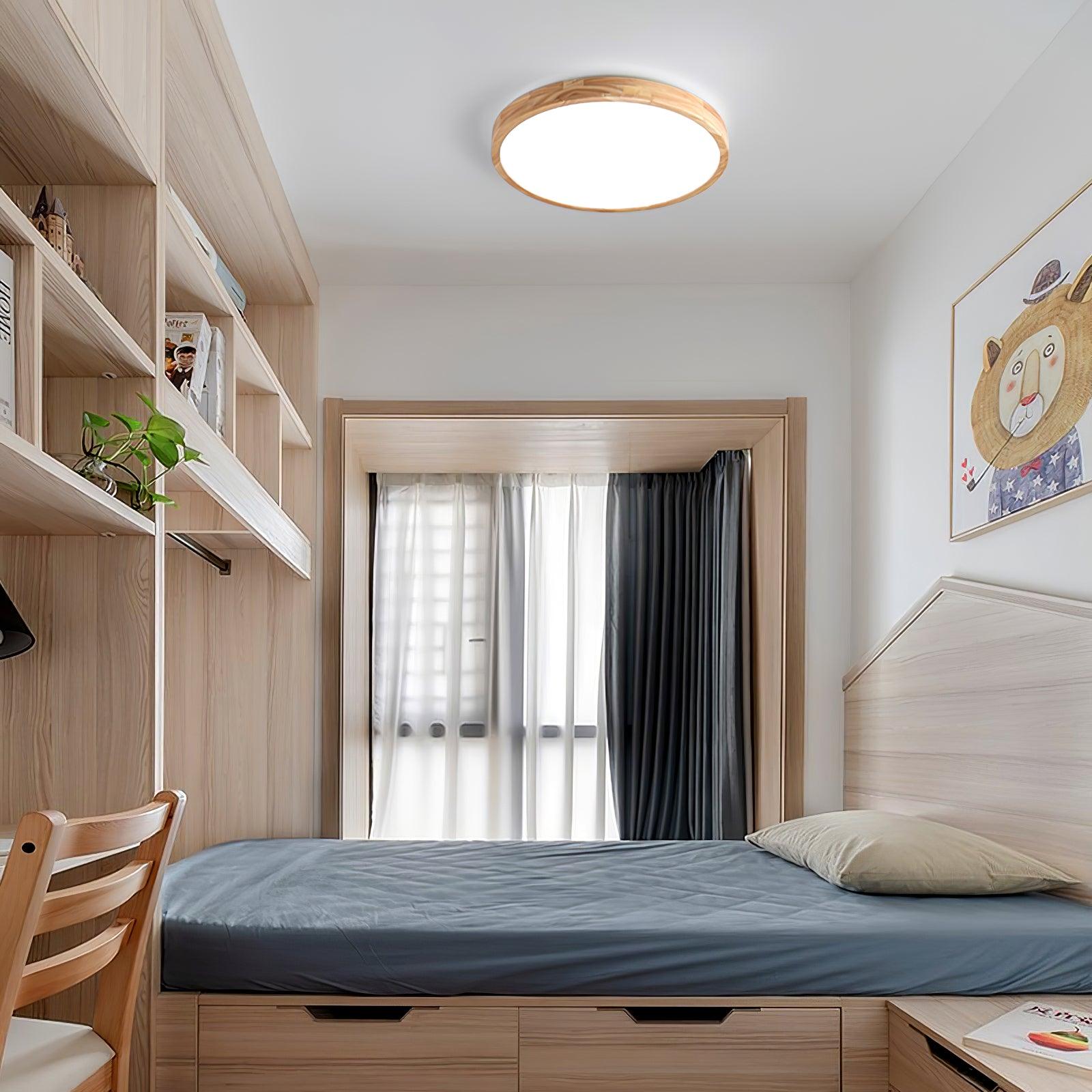 Wooden Geometric Ceiling Light - Lumpaz