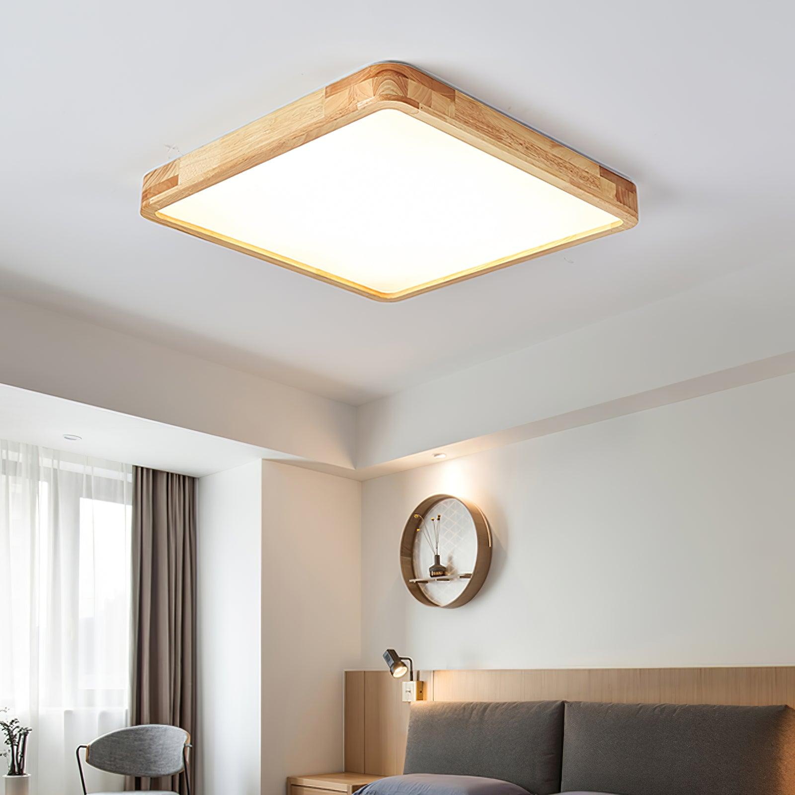 Wooden Geometric Ceiling Light - Lumpaz