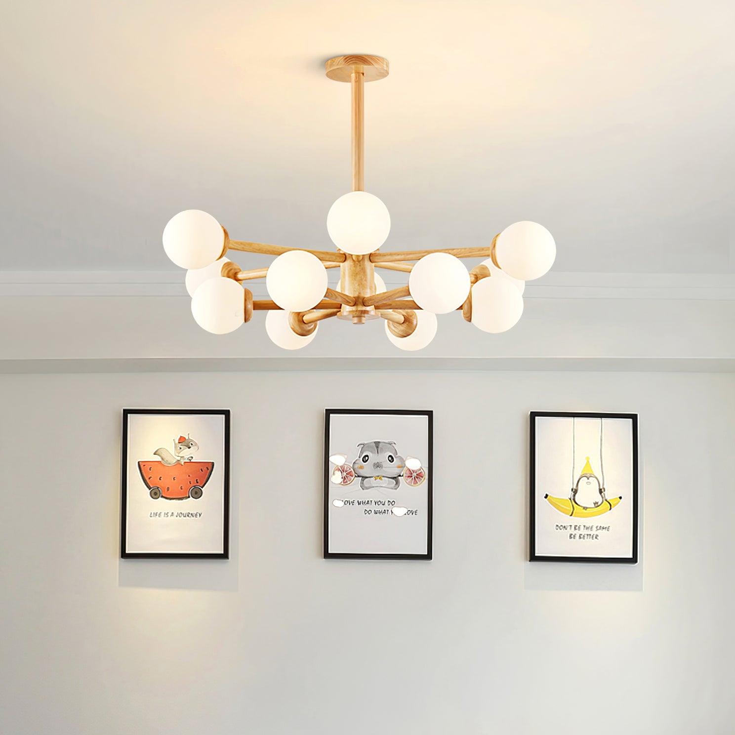 Kozan Wooden Chandelier - Lumpaz