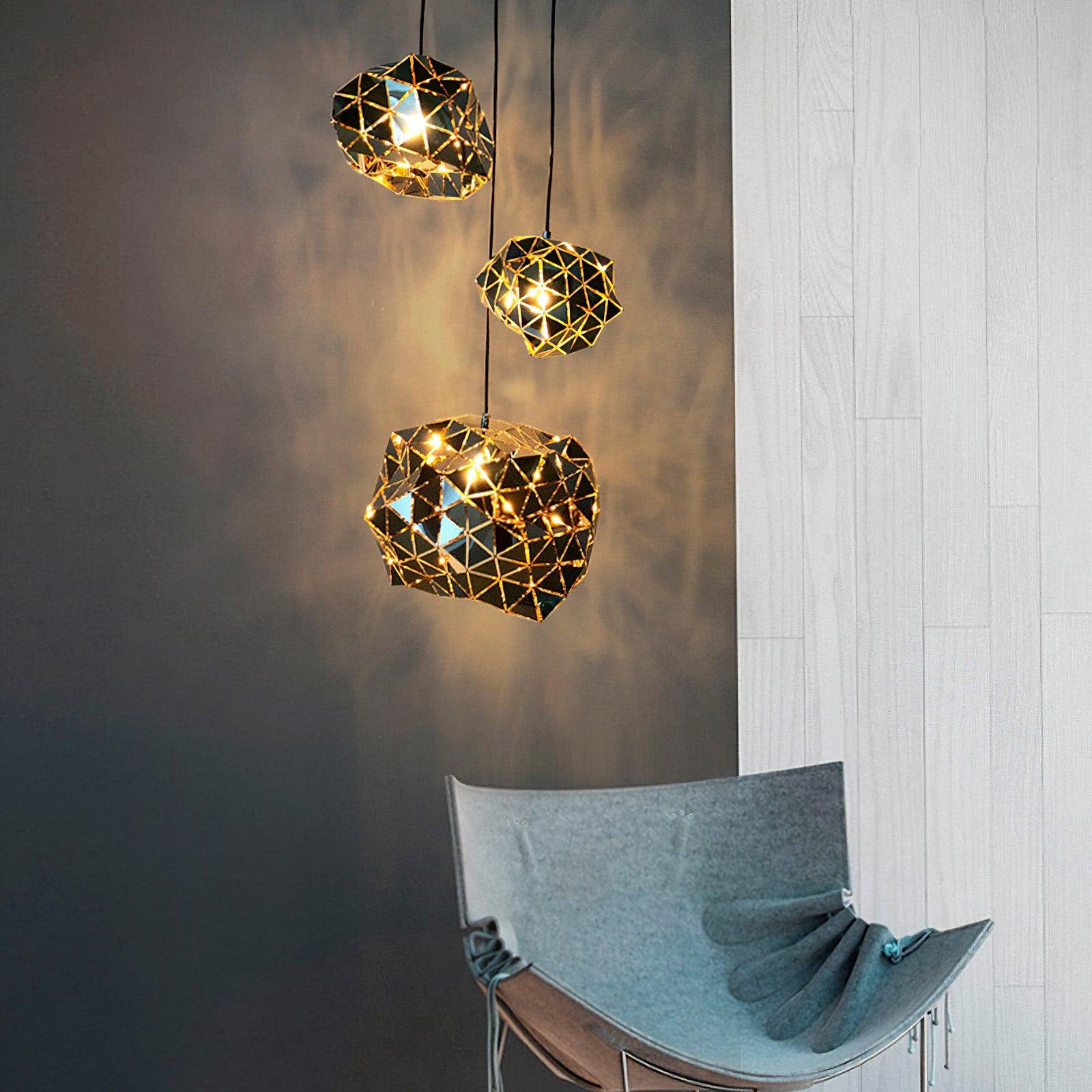 Geometric Panel Pendant Lamp - Lumpaz