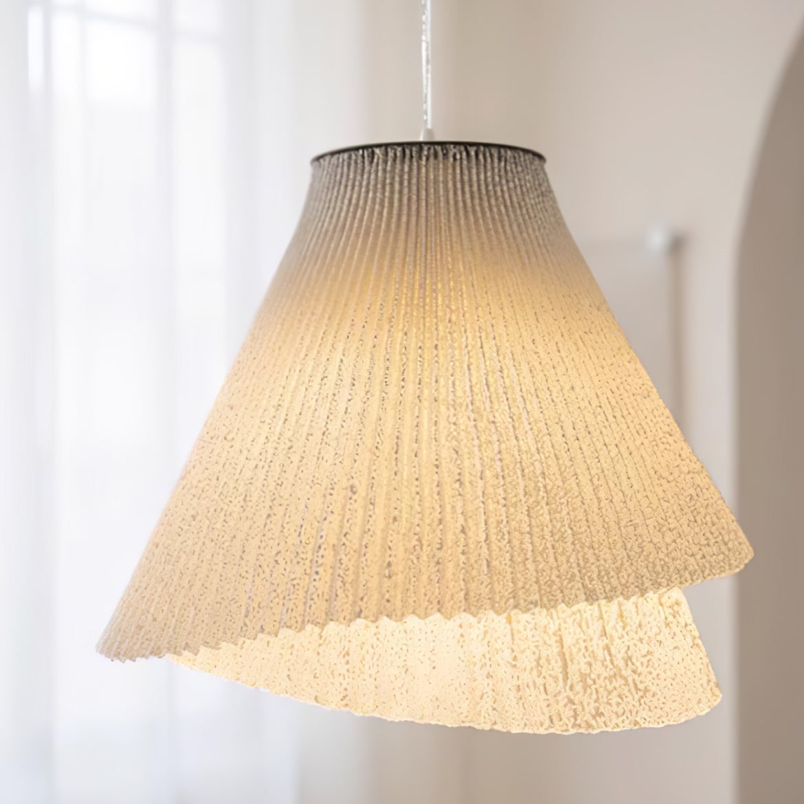 Harmonious Stainless Steel Mesh Pendant Lamp - Lumpaz