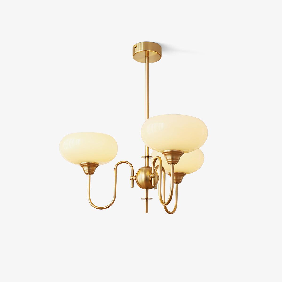 Creamy Persimmon Chandelier - Lumpaz