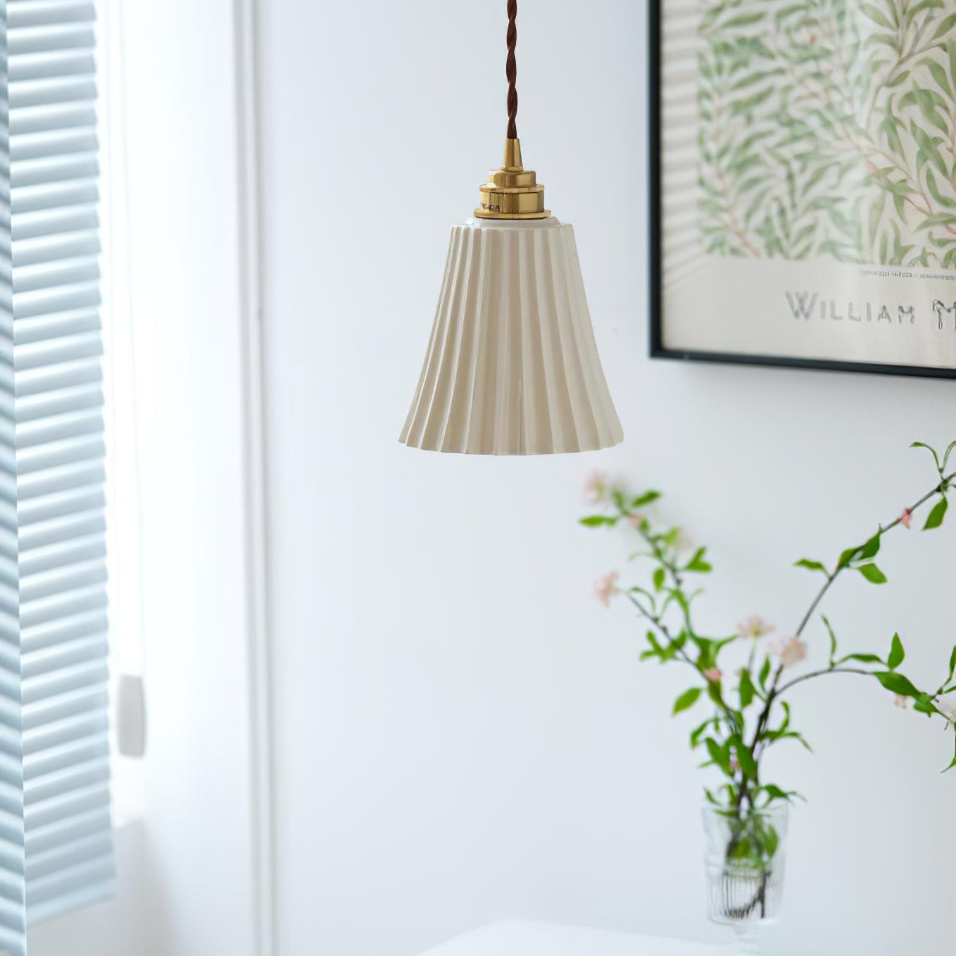 Trumpet Ceramic Pendant Light - Lumpaz