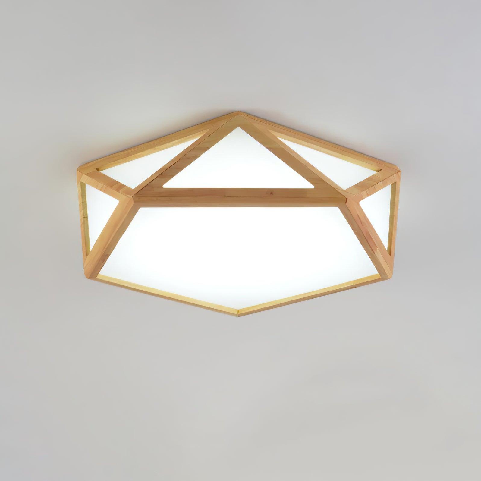 Diamond Wooden Ceiling Lamp - Lumpaz