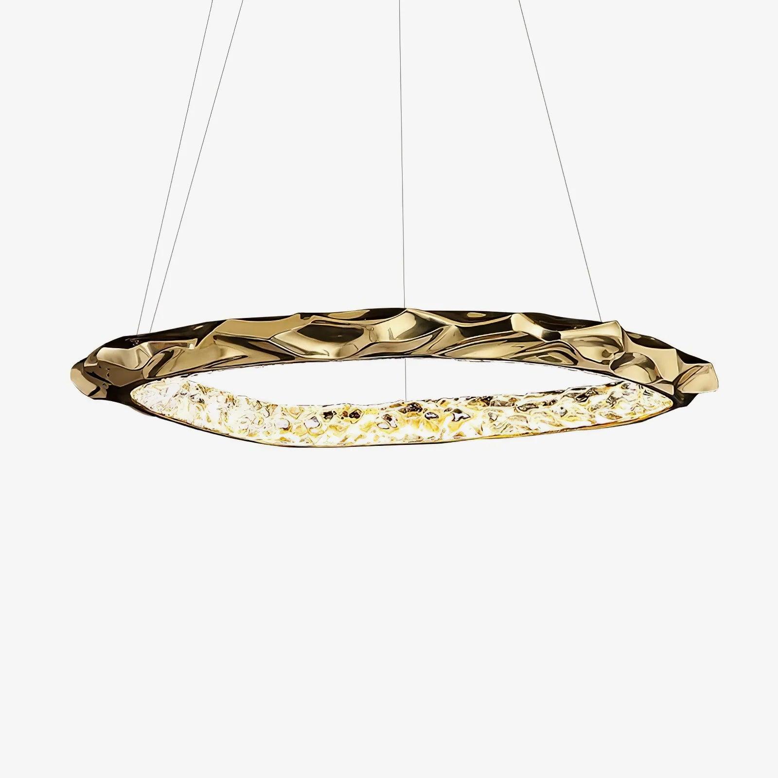 Resin Circlet Brass Pendant Lamp - Lumpaz