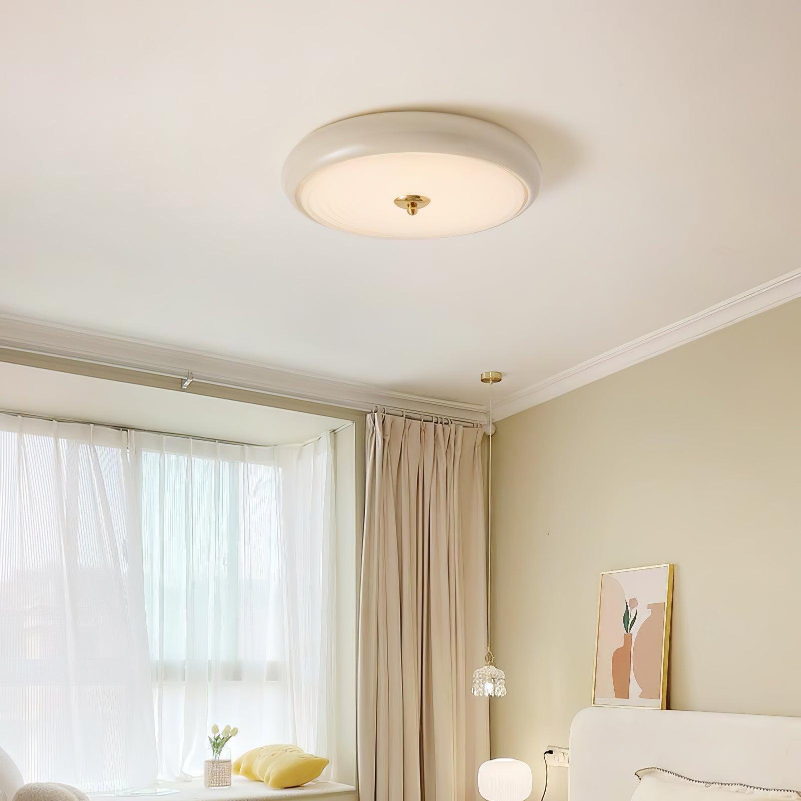 Ripple Cream Ceiling Lamp - Lumpaz
