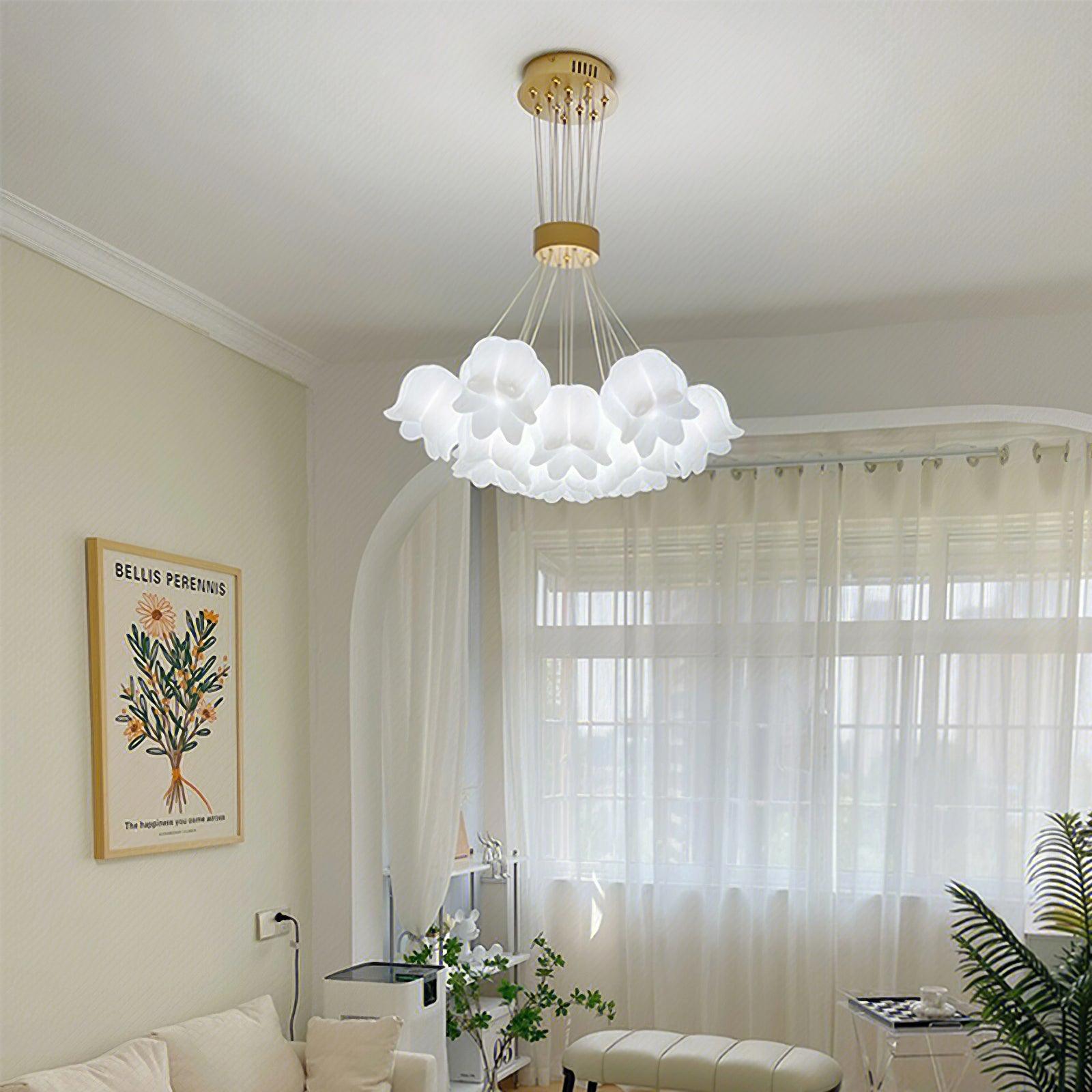 Elegant Floral Pendant Light - Lumpaz