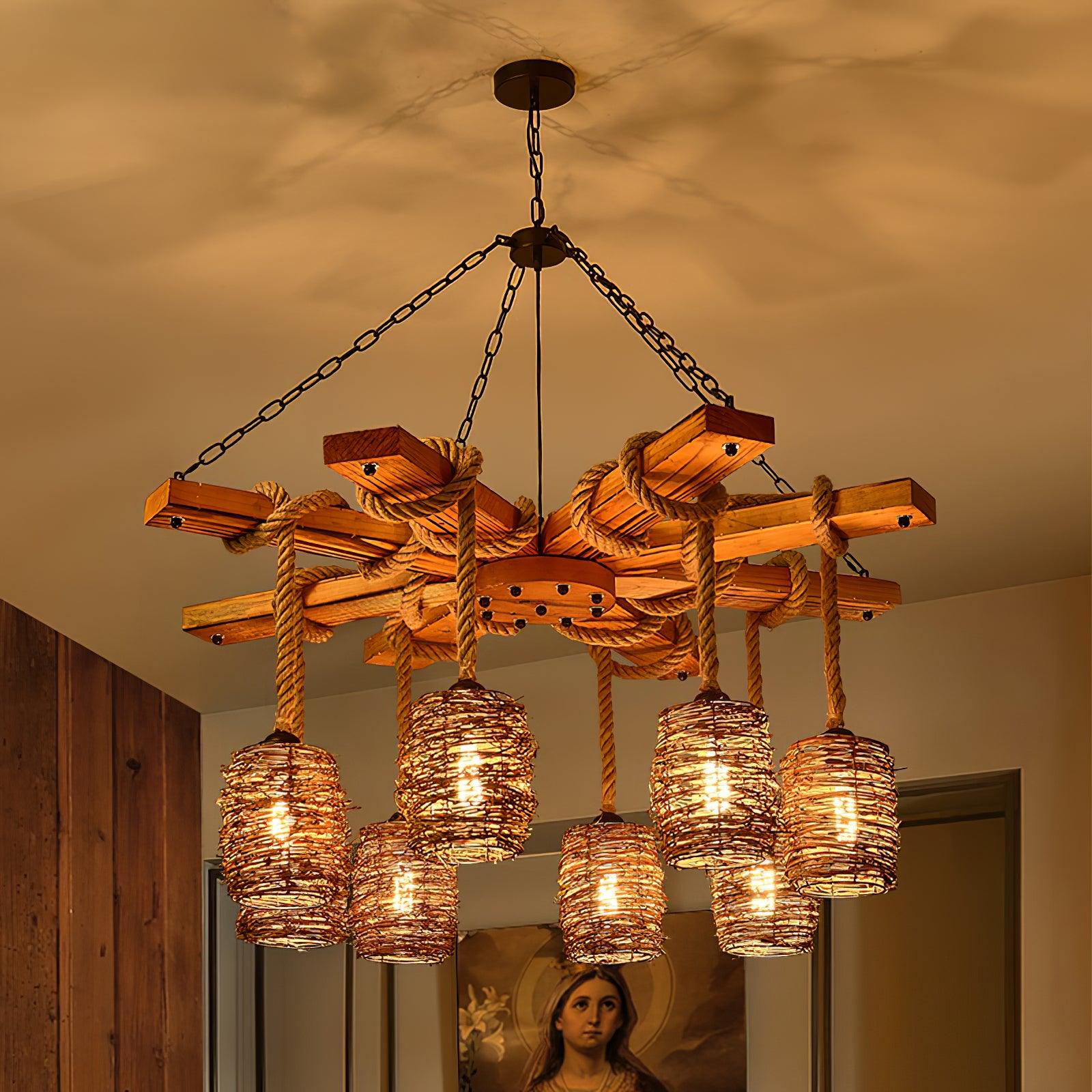 Vintage Farmhouse Chandelier - Lumpaz