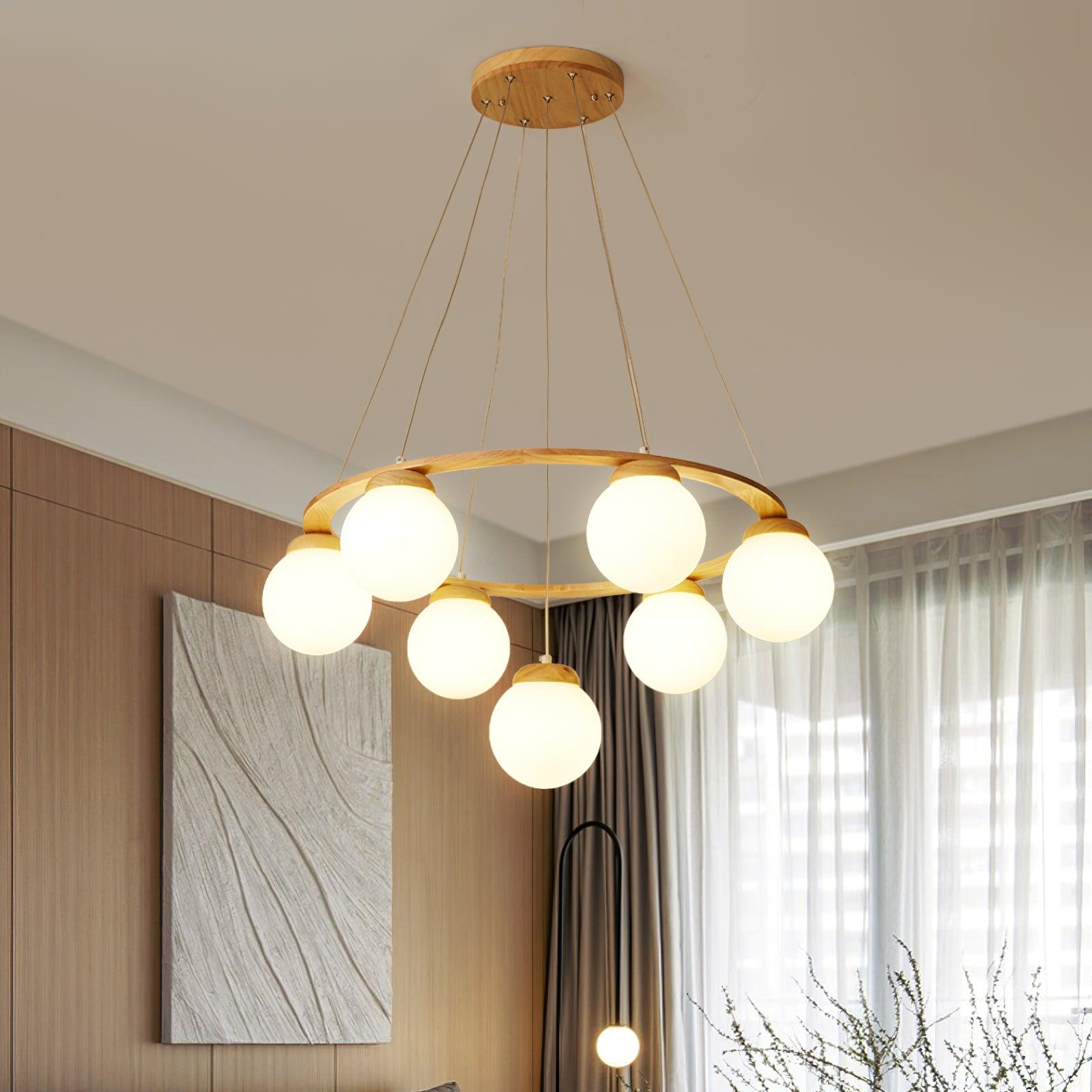 Nuura Miira Wood Chandelier - Lumpaz