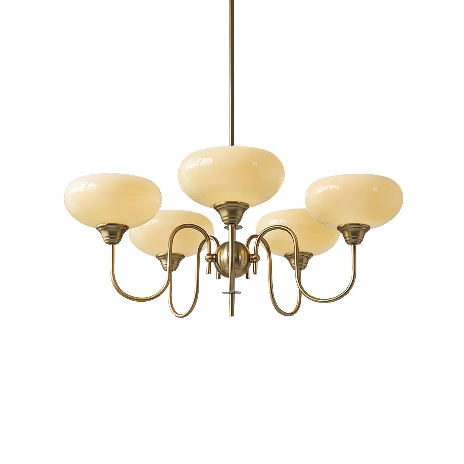 Creamy Persimmon Chandelier - Lumpaz