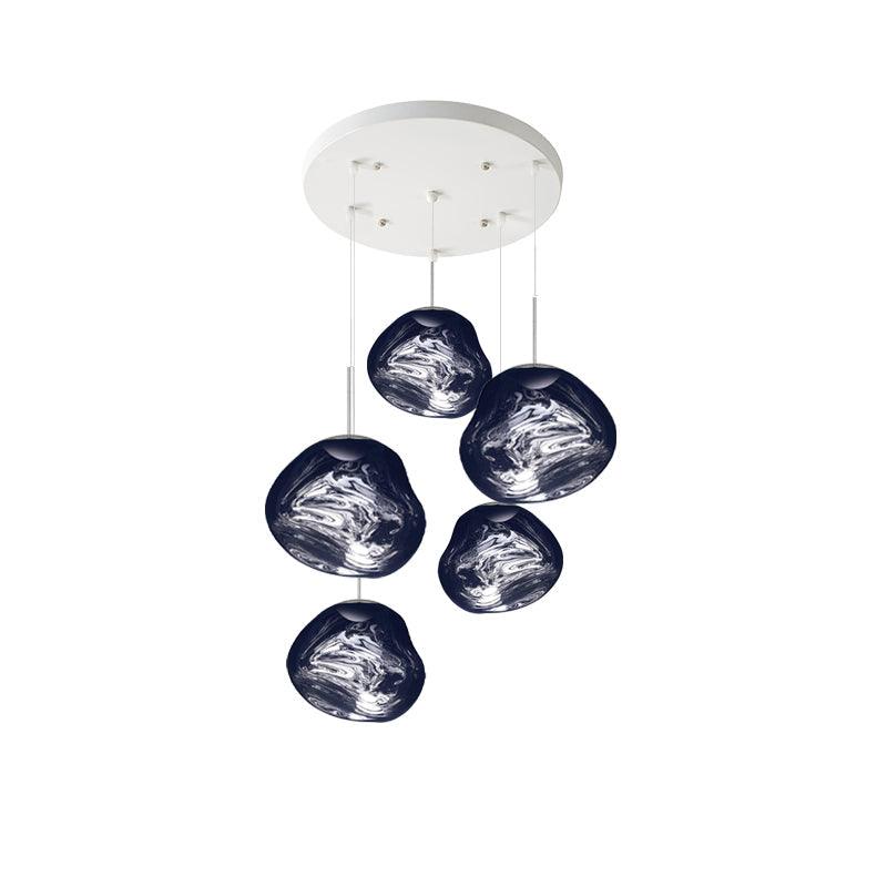 Multi Lava Round Pendant Lamp - Lumpaz