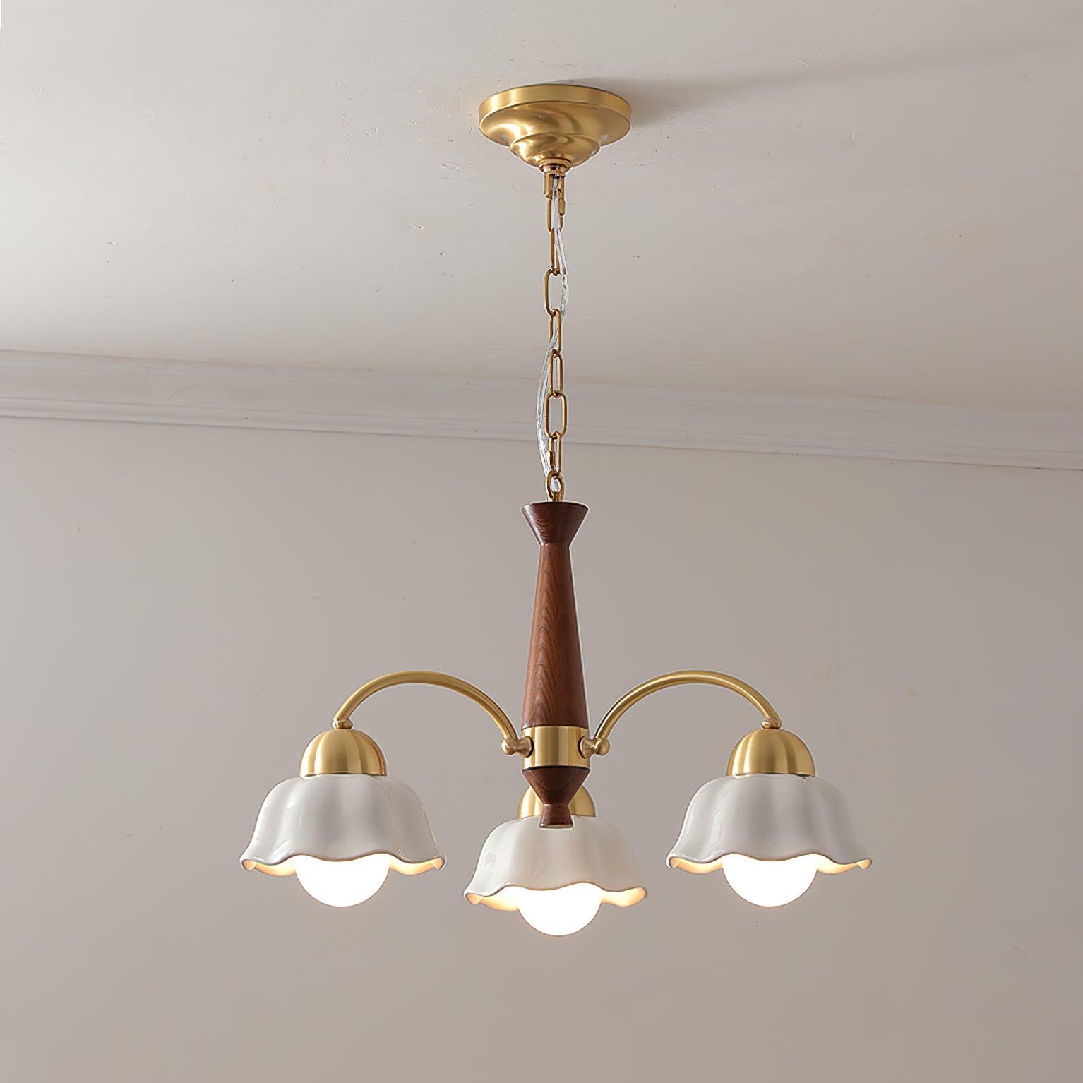 Swedish Modern Brass Chandelier - Lumpaz