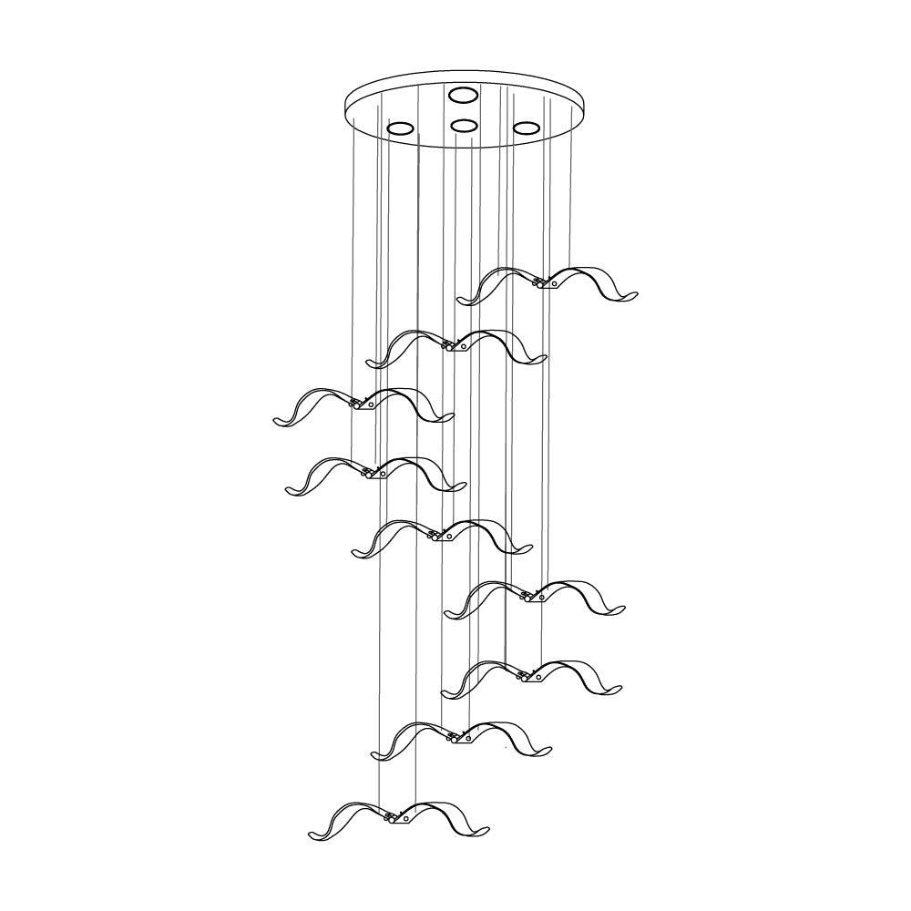 Large Seagull Chandelier - Lumpaz