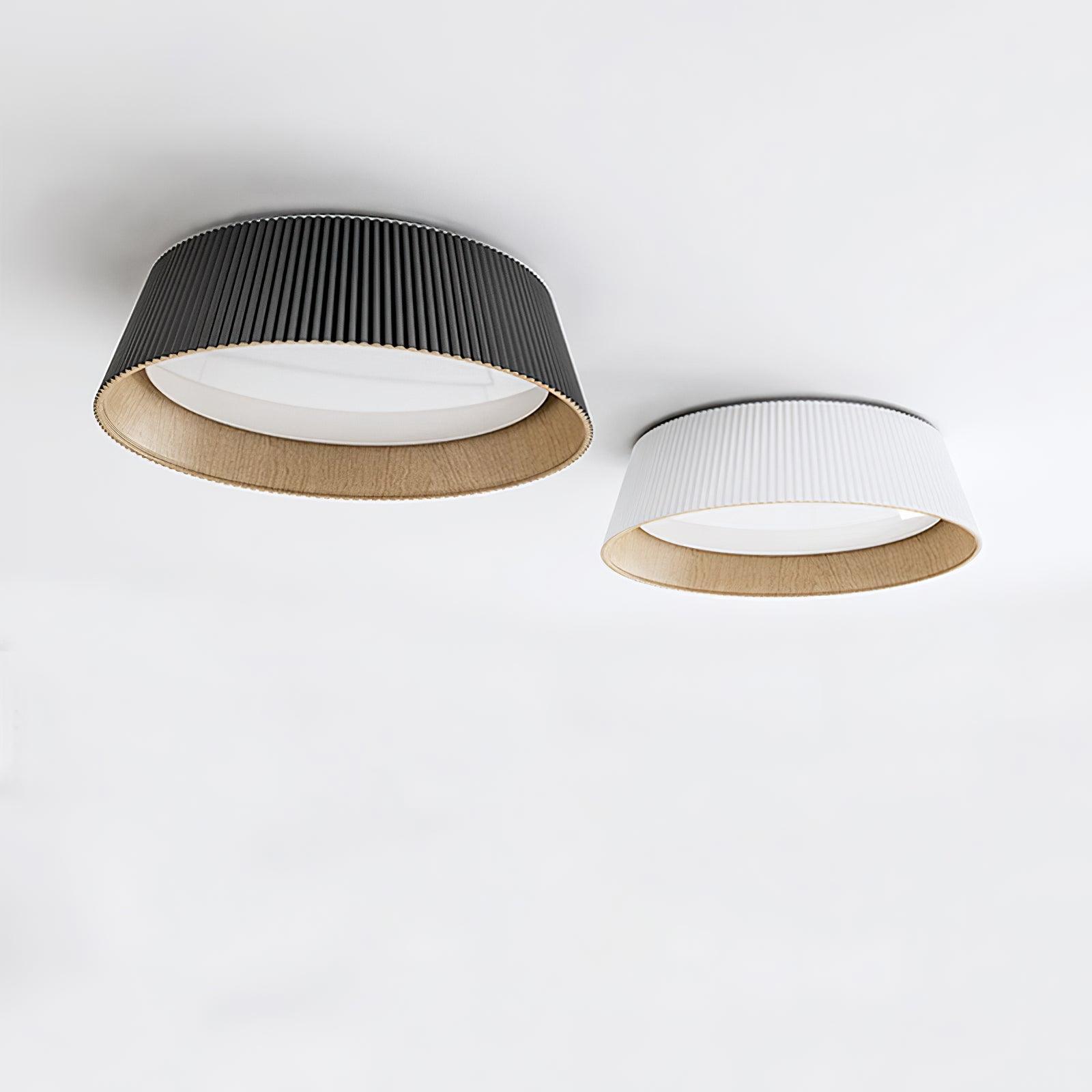 Modern Ribbed Ceiling Light - Lumpaz