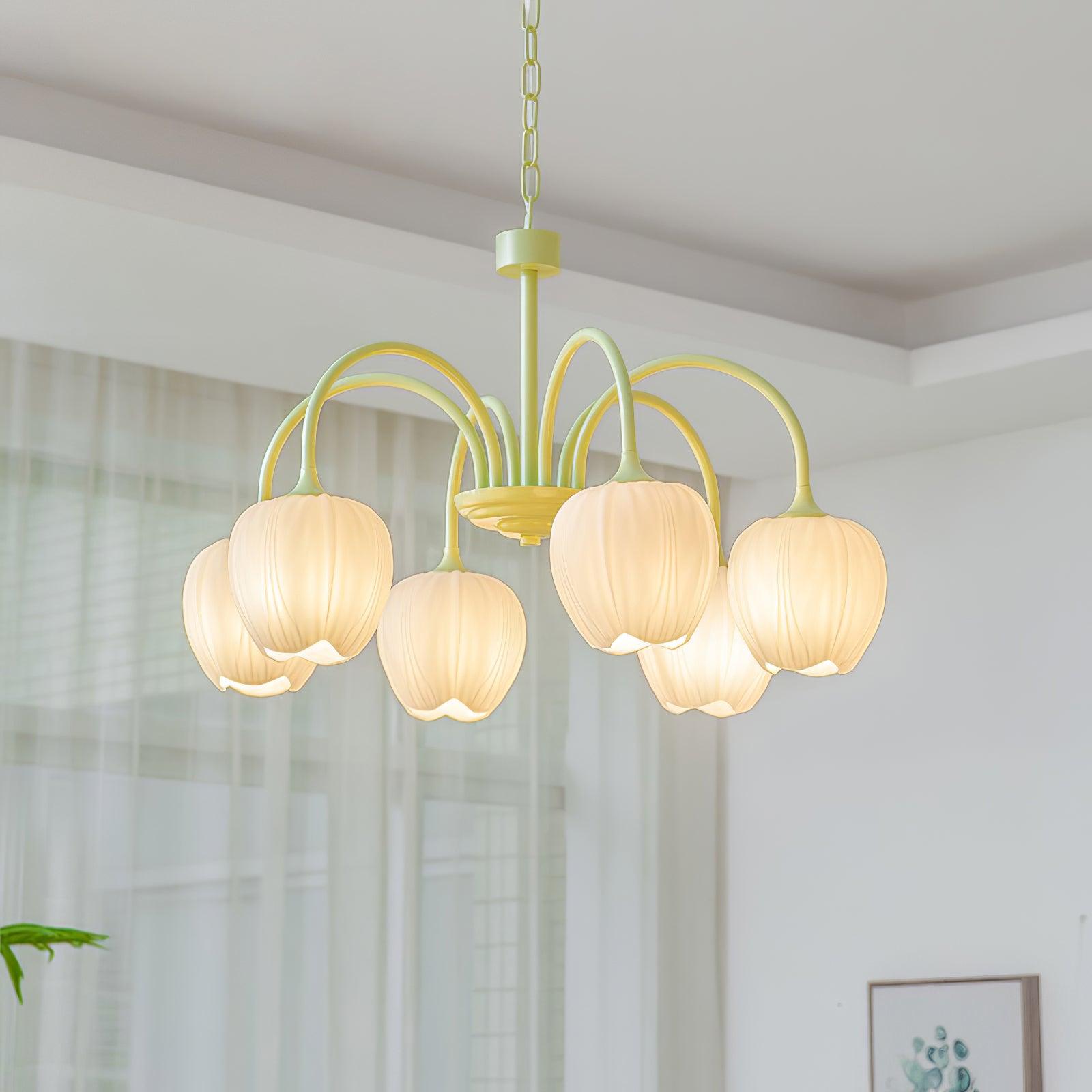 Tulip Matcha Chandelier - Lumpaz