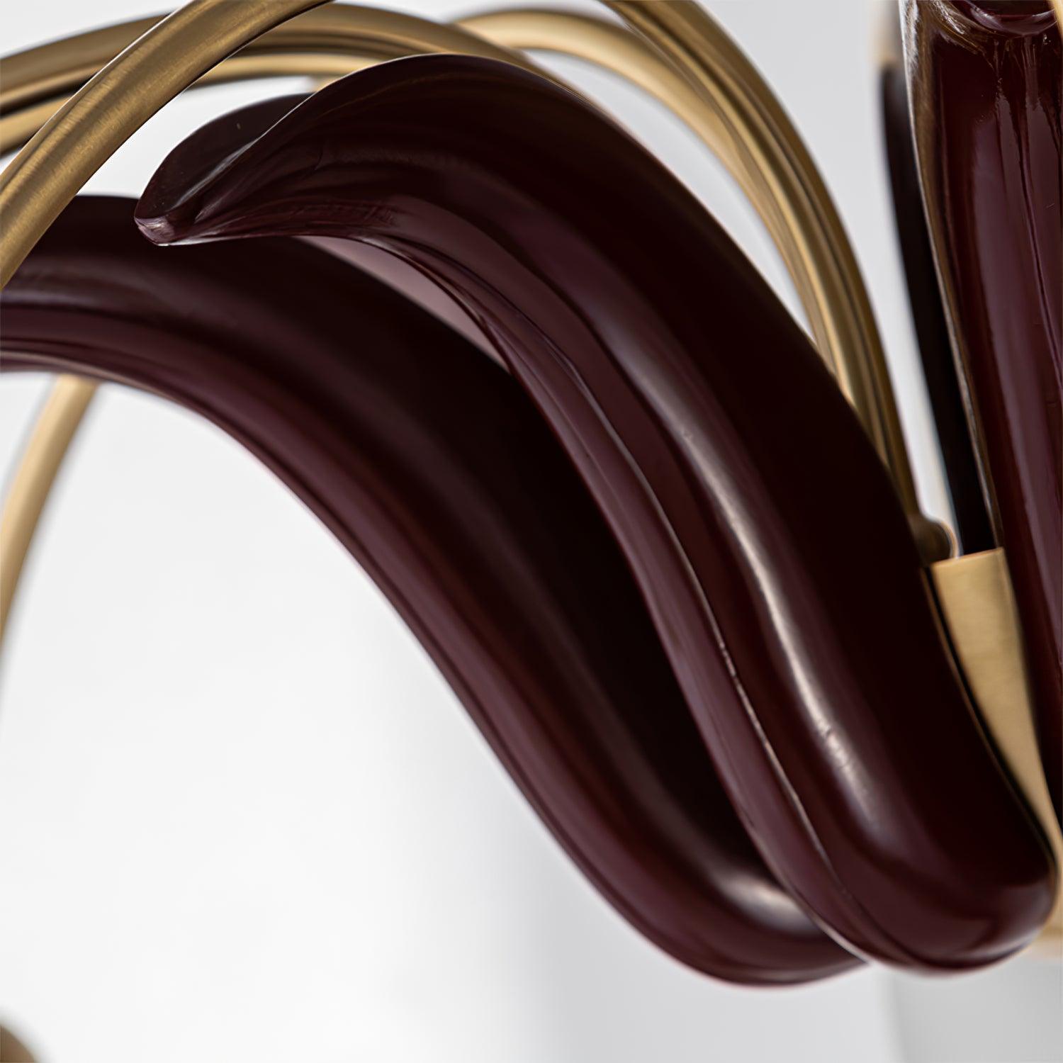 Brass Pastoral Flower Chandelier - Lumpaz