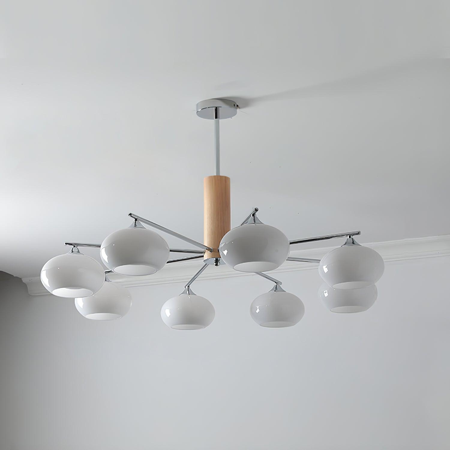 Elliptical Persimmon Chandelier - Lumpaz