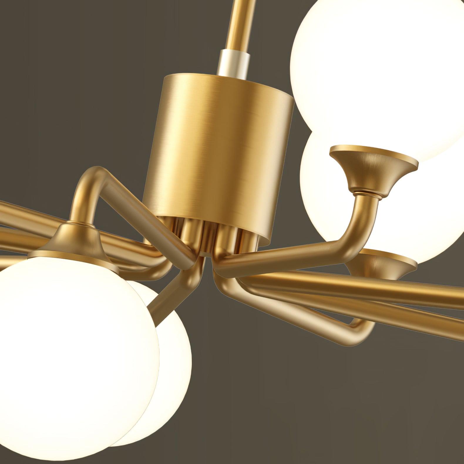 Staggered Glass Globes Chandelier - Lumpaz