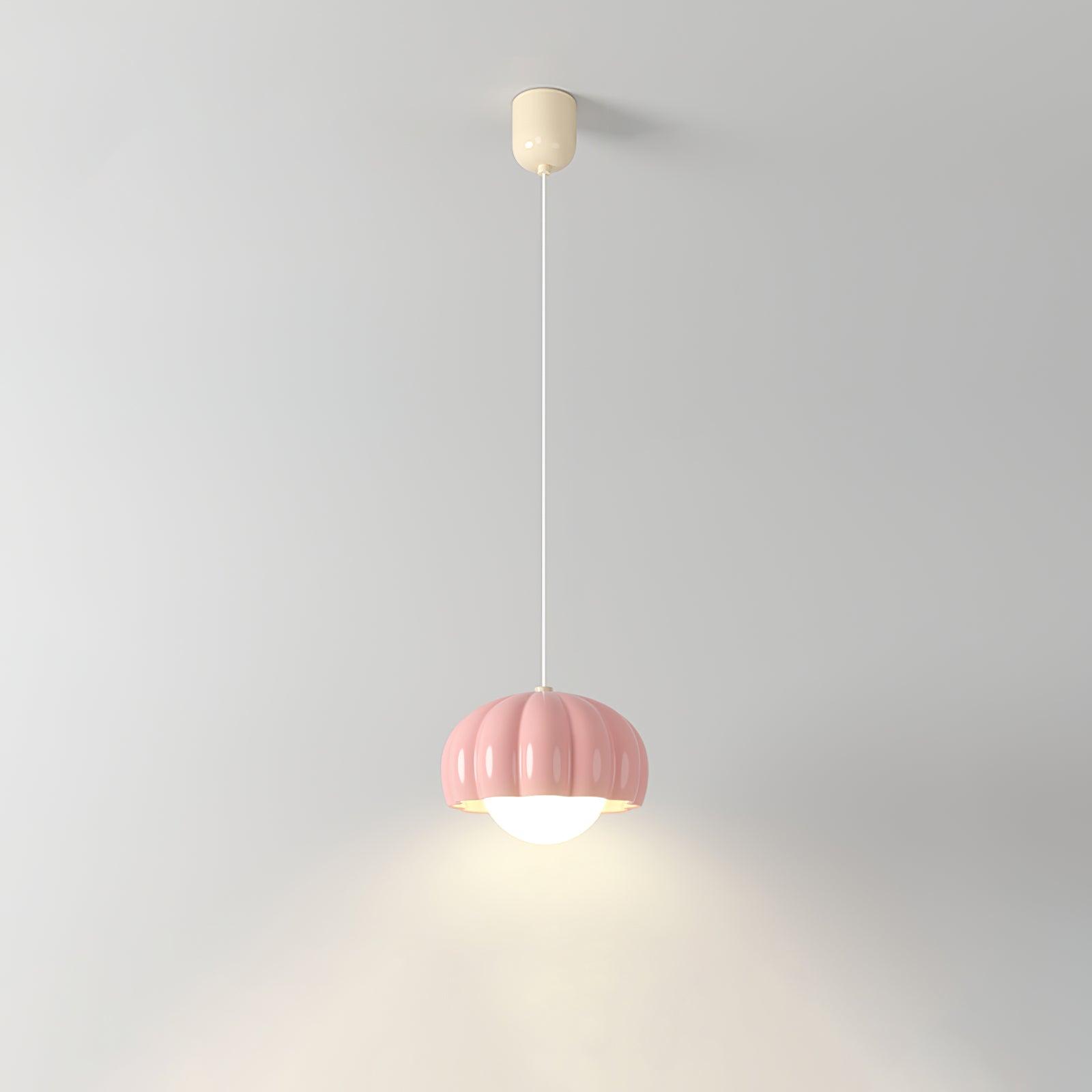 Creamy Pumpkin Pendant Light - Lumpaz