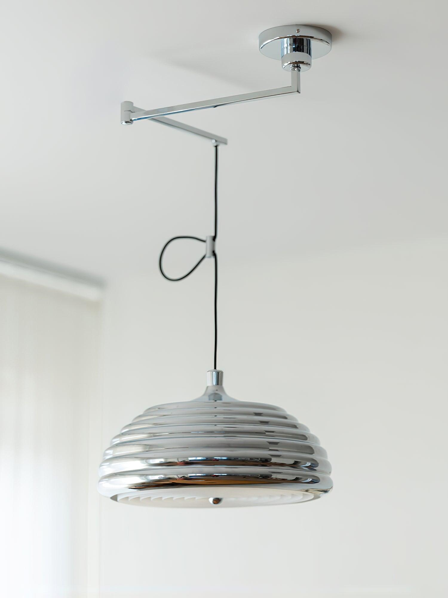 Saturno Chrome Pendant Lamp - Lumpaz