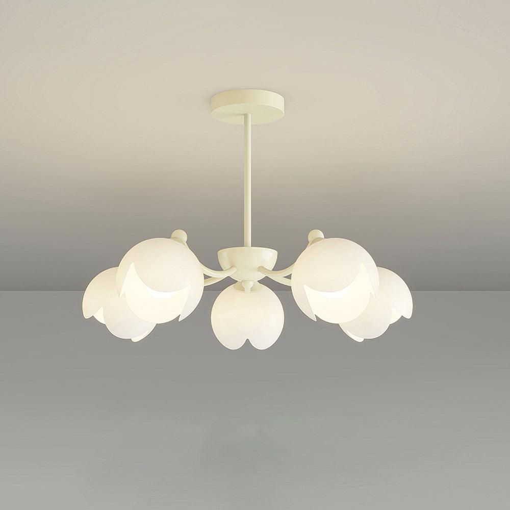Murano Cream Chandelier - Lumpaz
