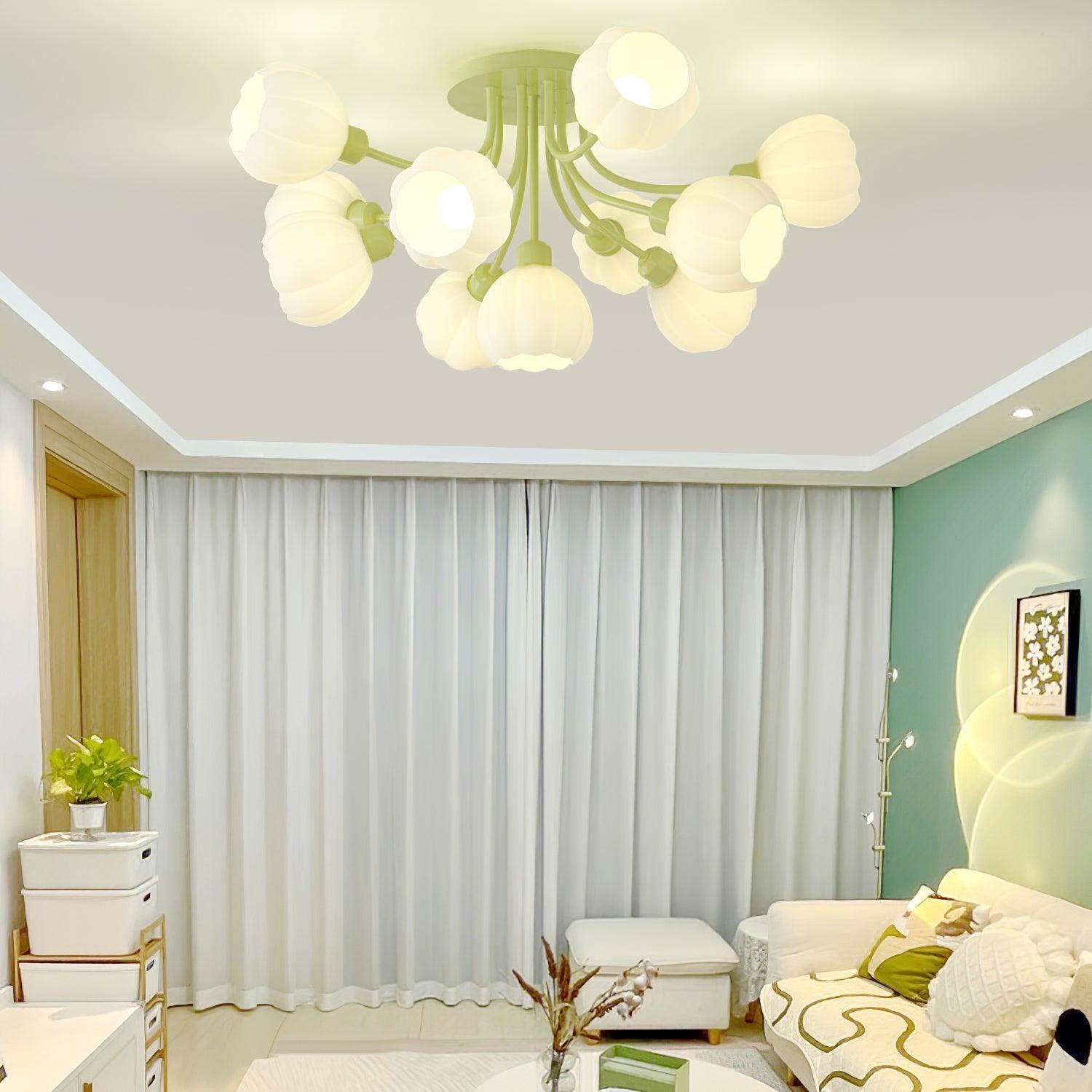 Pumpkin Matcha Ceiling Lamp - Lumpaz