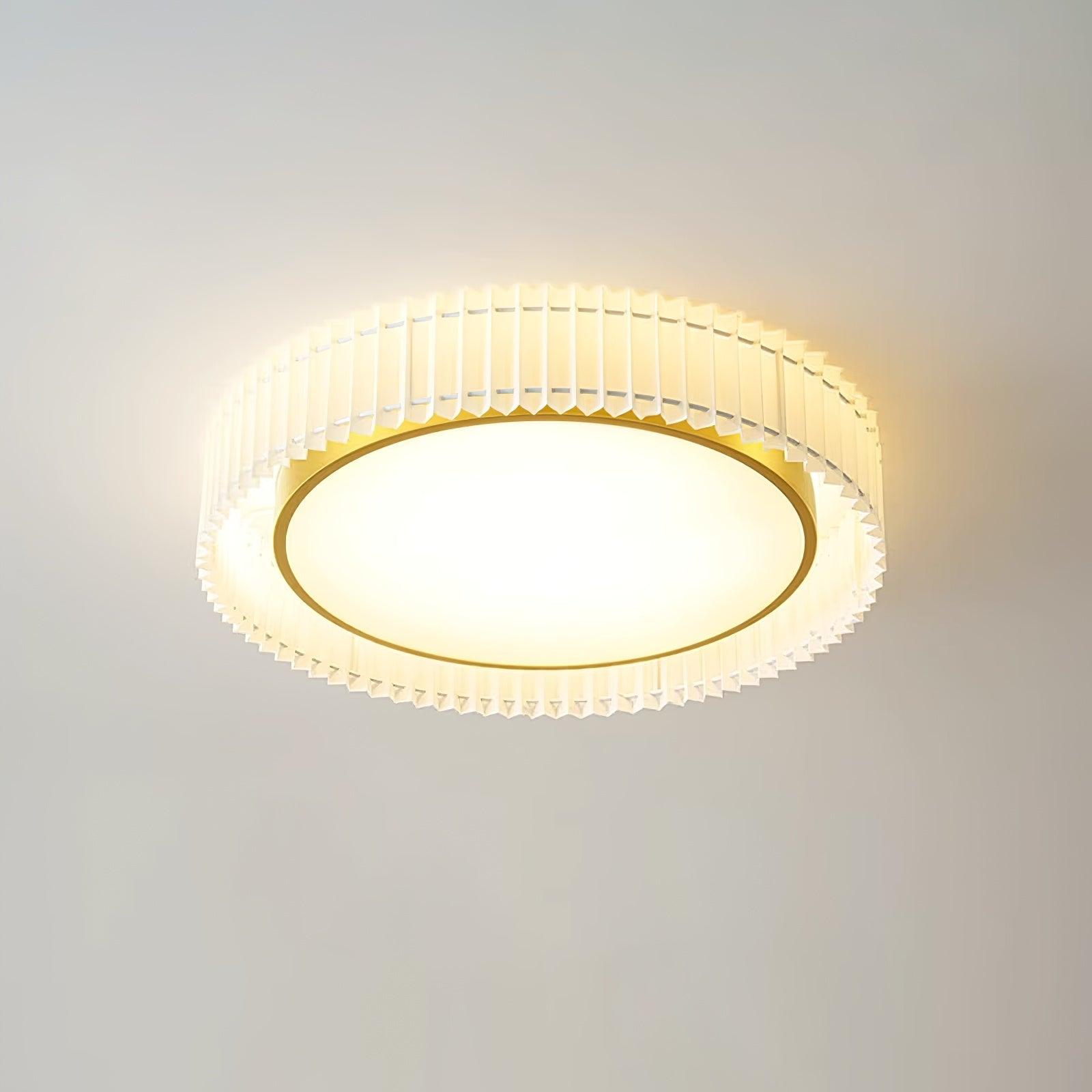 Round Pleated Ceiling Lamp - Lumpaz