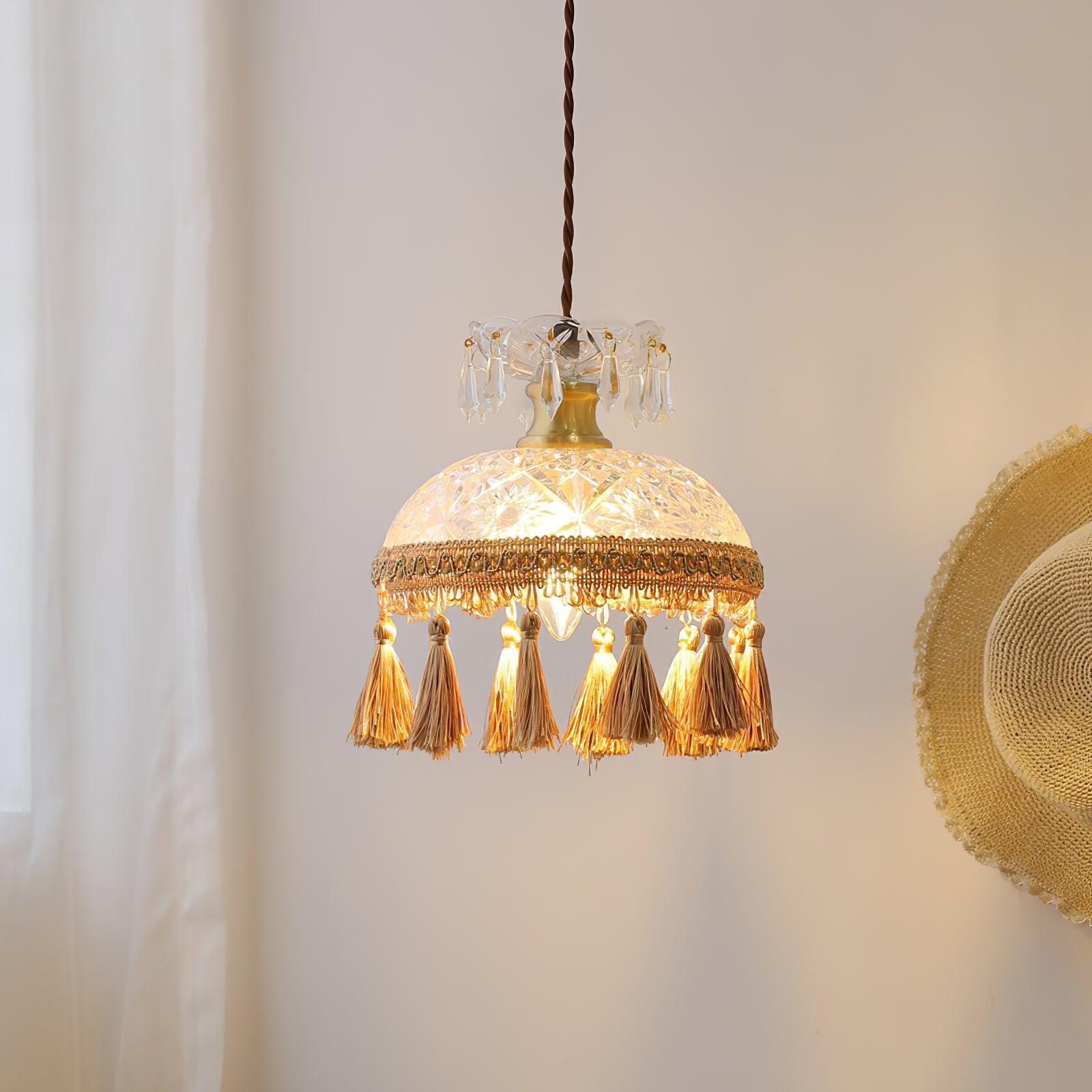 Bowl Tassel Pendant Light - Lumpaz