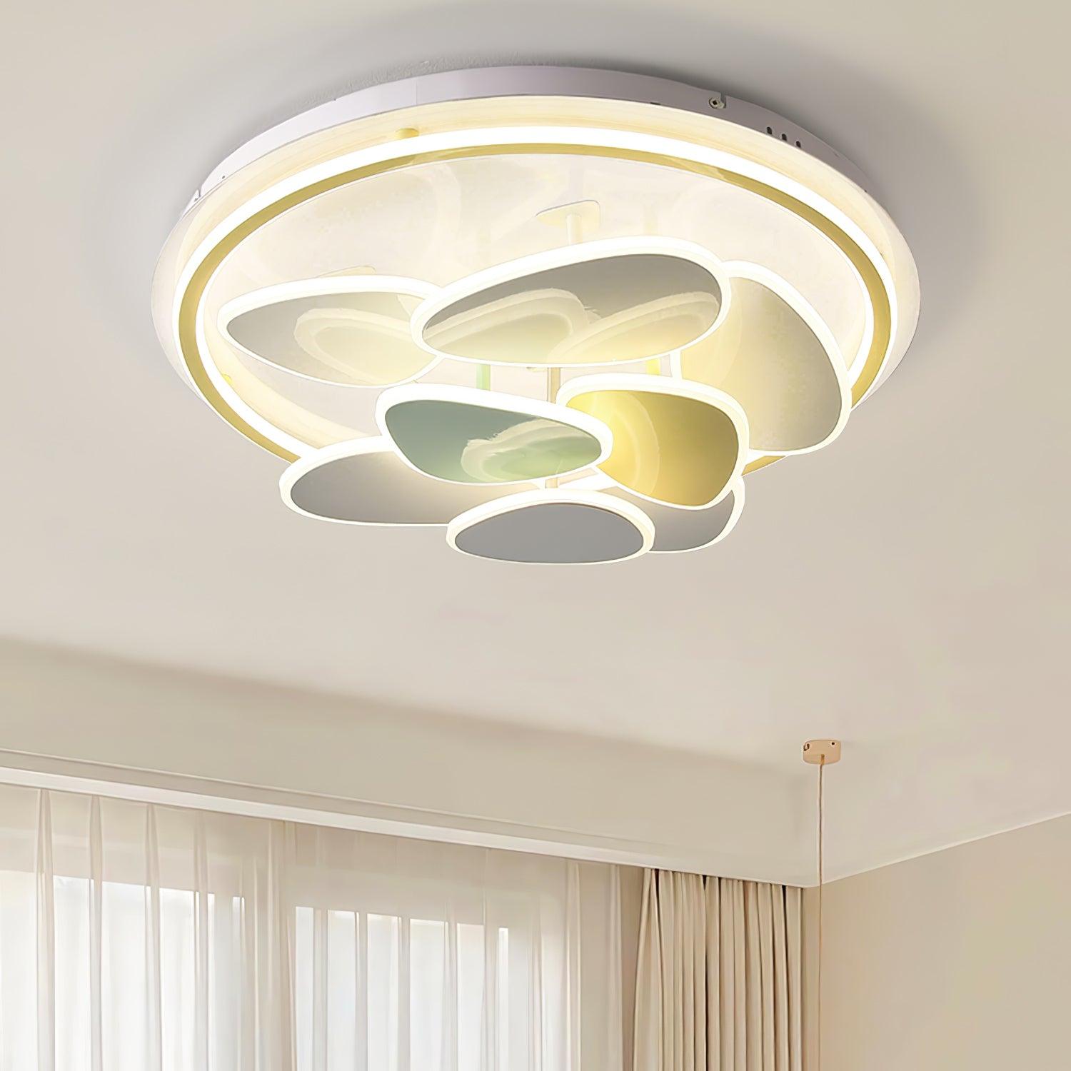 Colorful Cloud Round Ceiling Lamp - Lumpaz